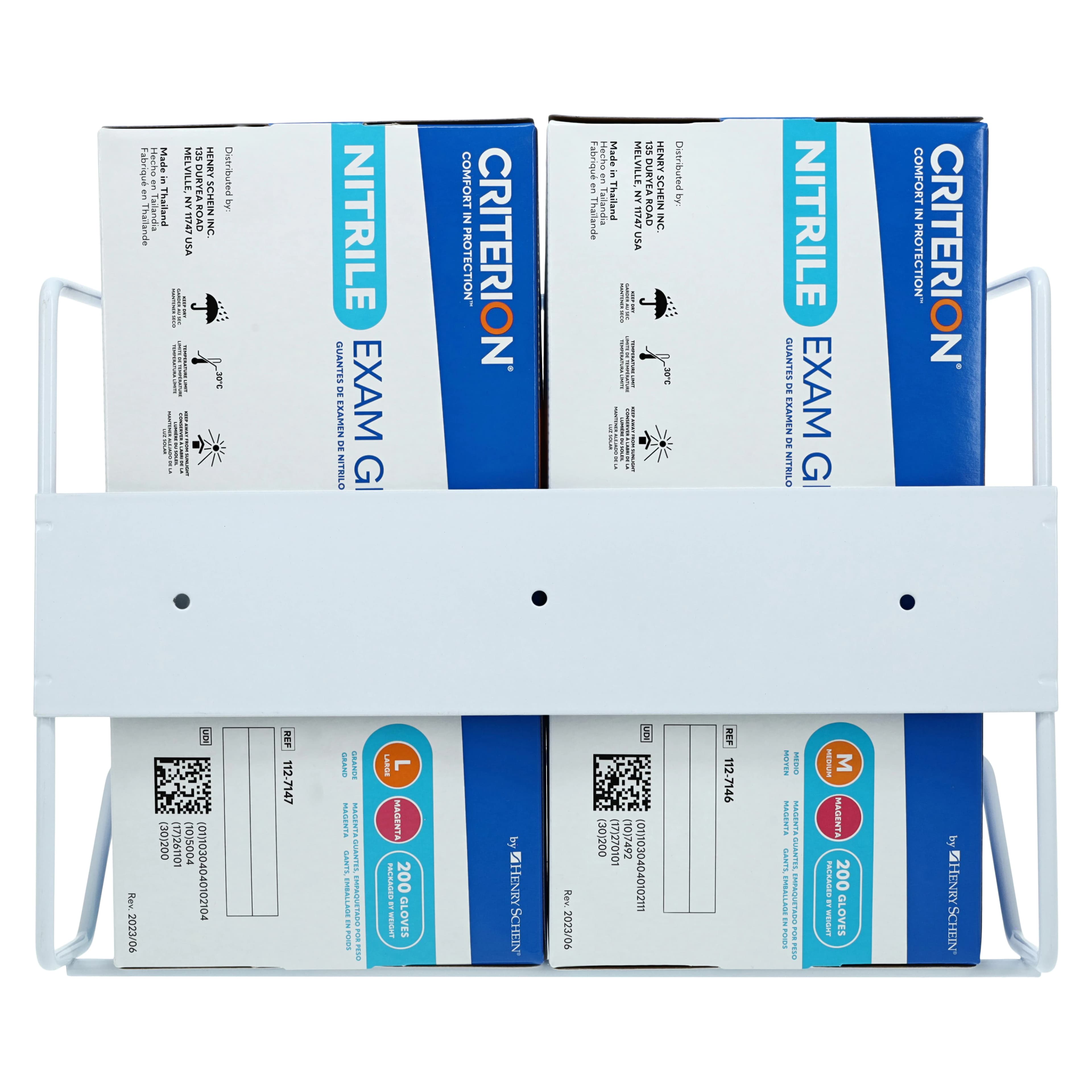 Maxi-Dispenz Wire Glove Box Dispenser, Double Horizontal, Steel Wire, Wall-Mount thumbnail 9