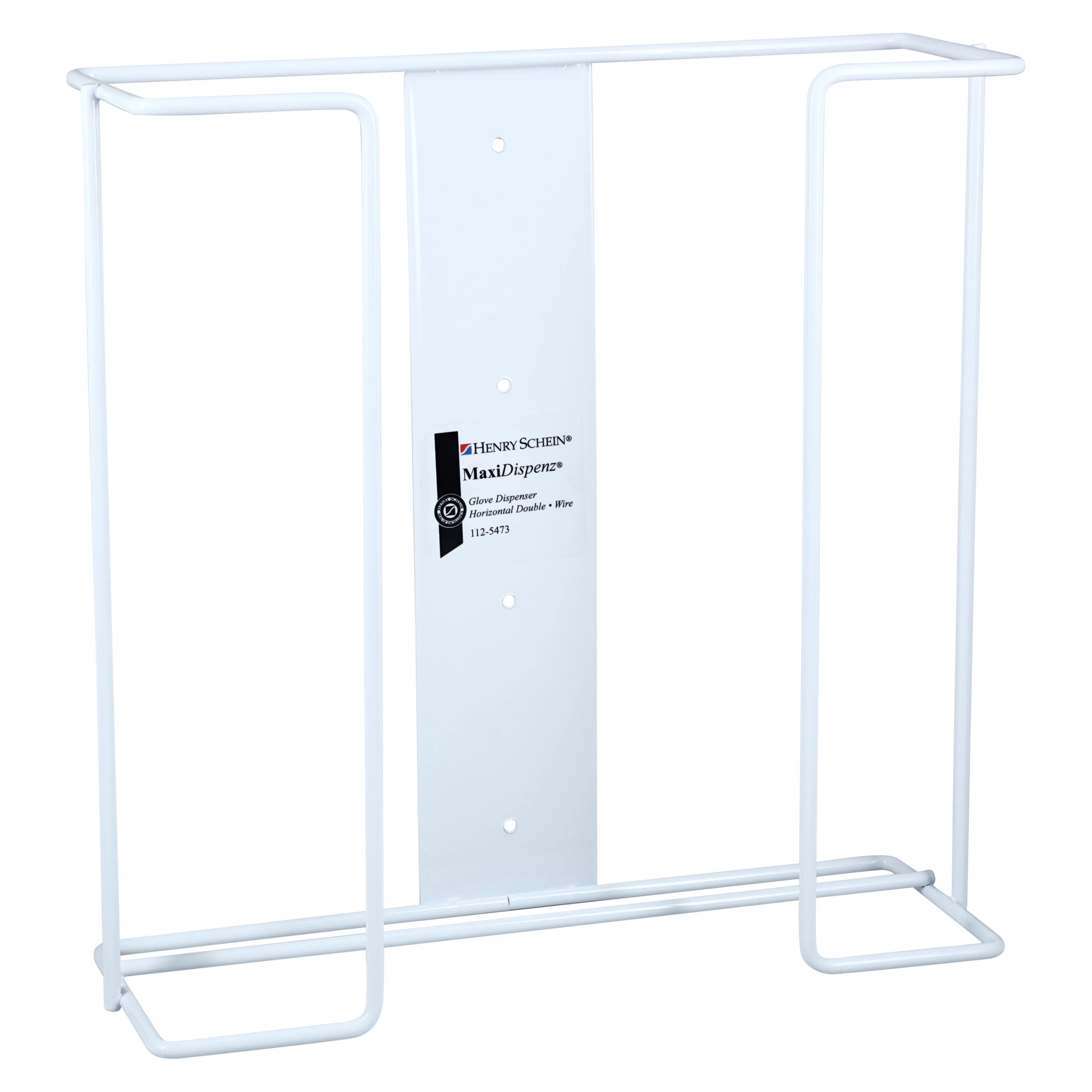 Maxi-Dispenz Wire Glove Box Dispenser, Double Vertical, Steel Wire Frame with White Powder Finish thumbnail 2
