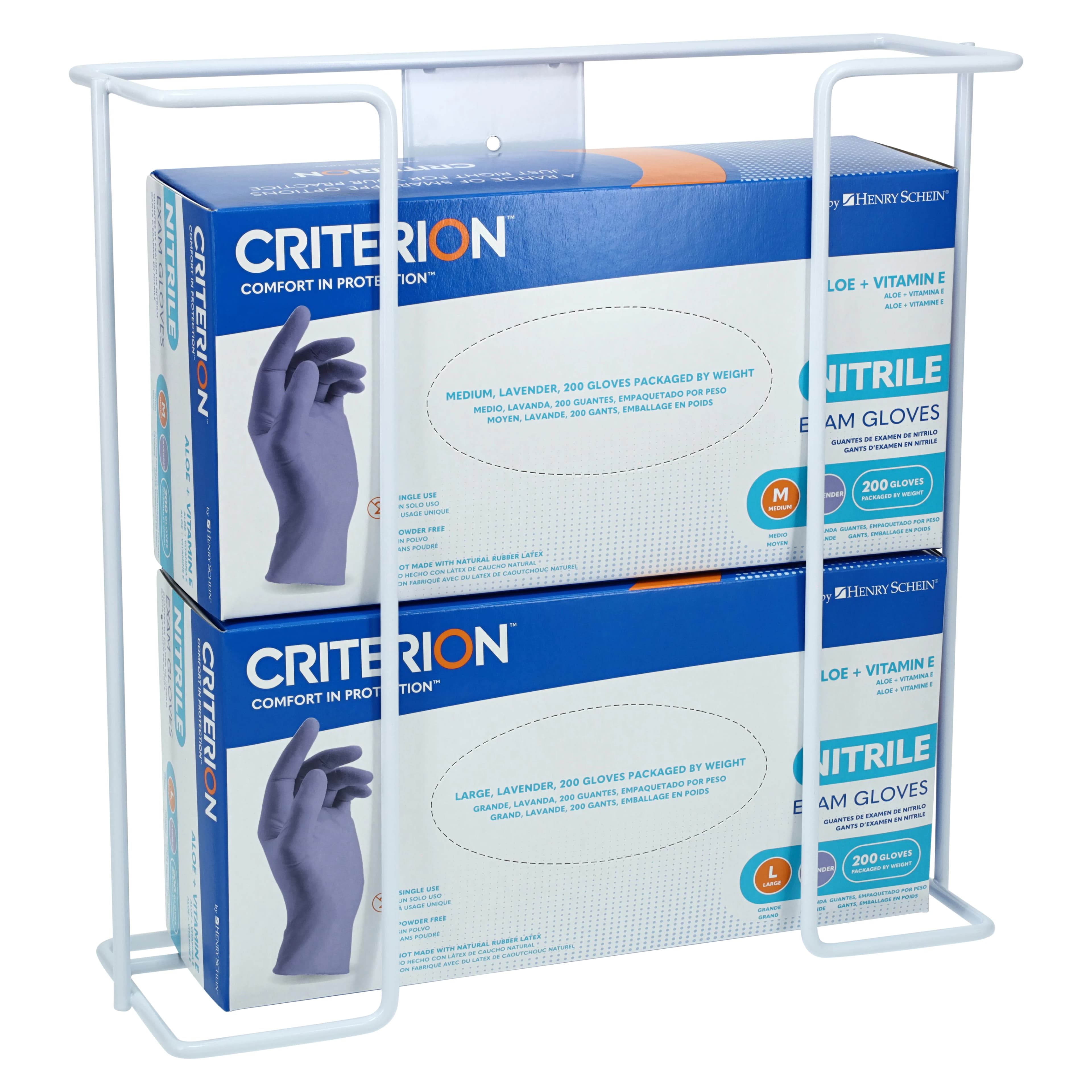 Maxi-Dispenz Wire Glove Box Dispenser, Double Vertical, Steel Wire Frame with White Powder Finish thumbnail 6