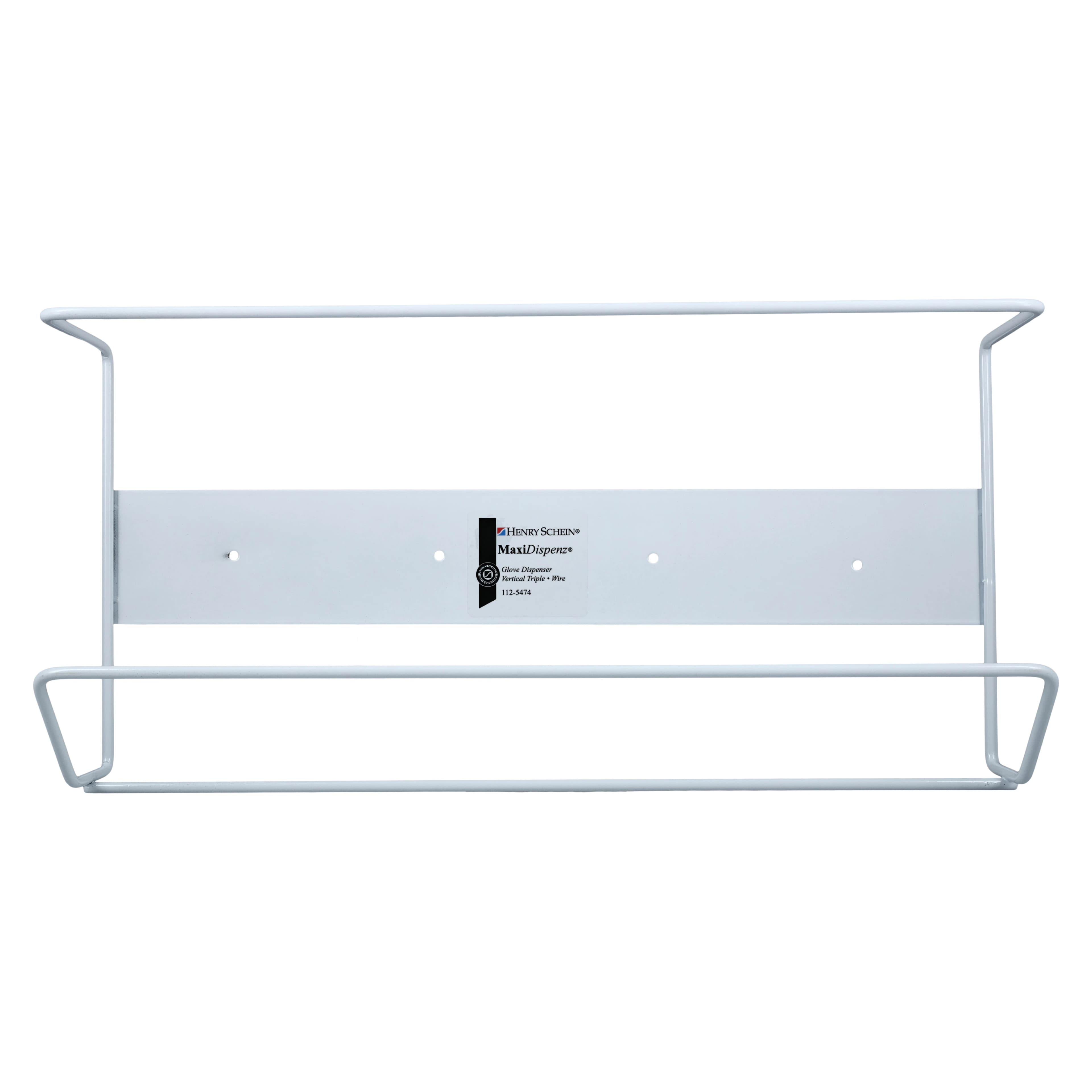 Maxi-Dispenz Wire Glove Box Dispenser, Triple Vertical, Steel Wire with White Powder Finish thumbnail 3