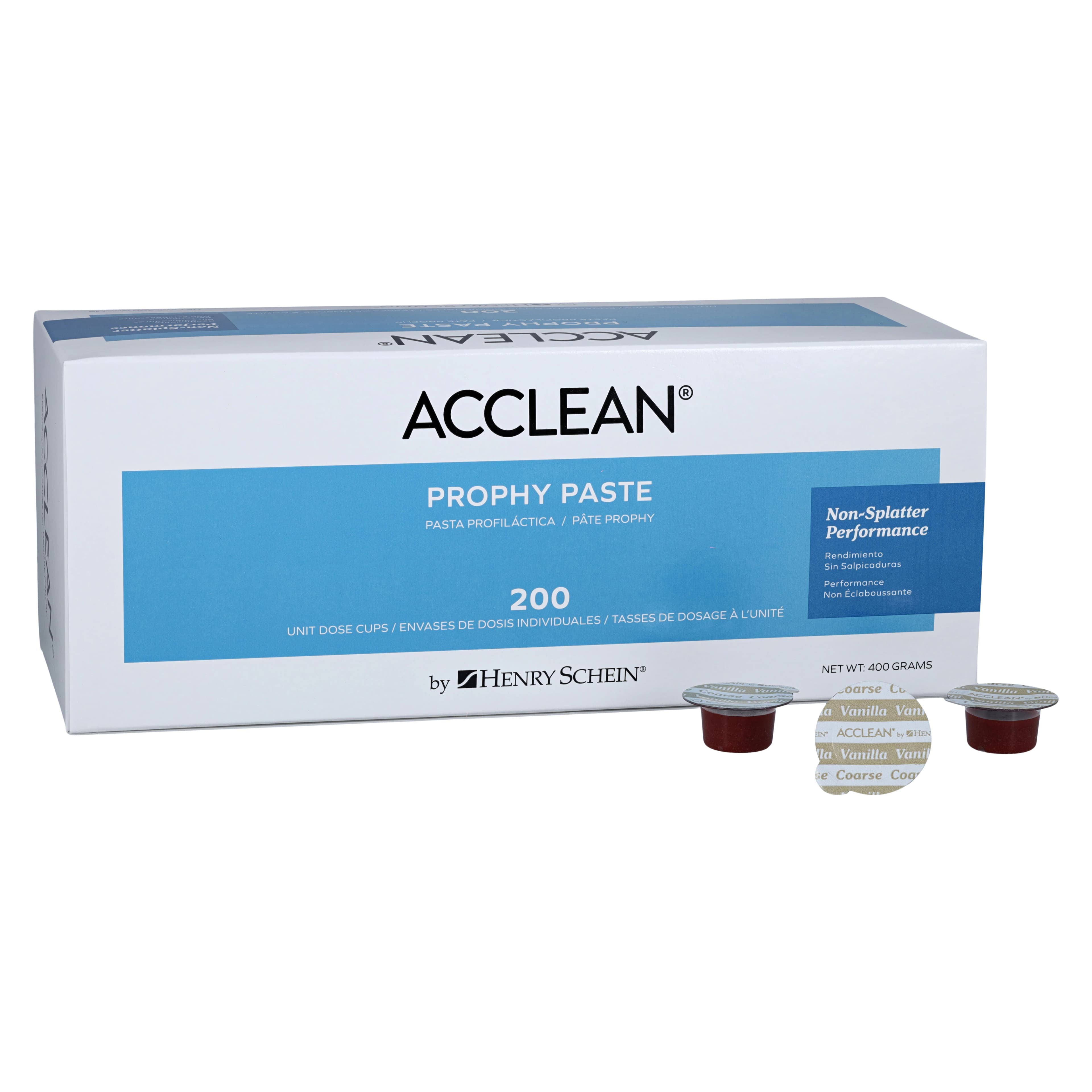 Acclean Prophy Paste Coarse, Vanilla Mint, Gluten Free, Unit Dose Cups, 200/Box - Acclean Prophy Paste Coarse - Image 1