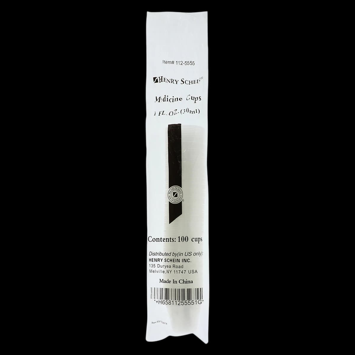 Medicine Cup Graduated Plastic, Clear, Disposable, 1 oz, 100/Bag thumbnail 4
