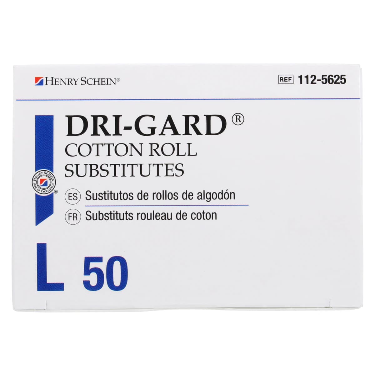 Dri-Gard Cotton Roll Substitutes, Large, White, 50/Box thumbnail 3
