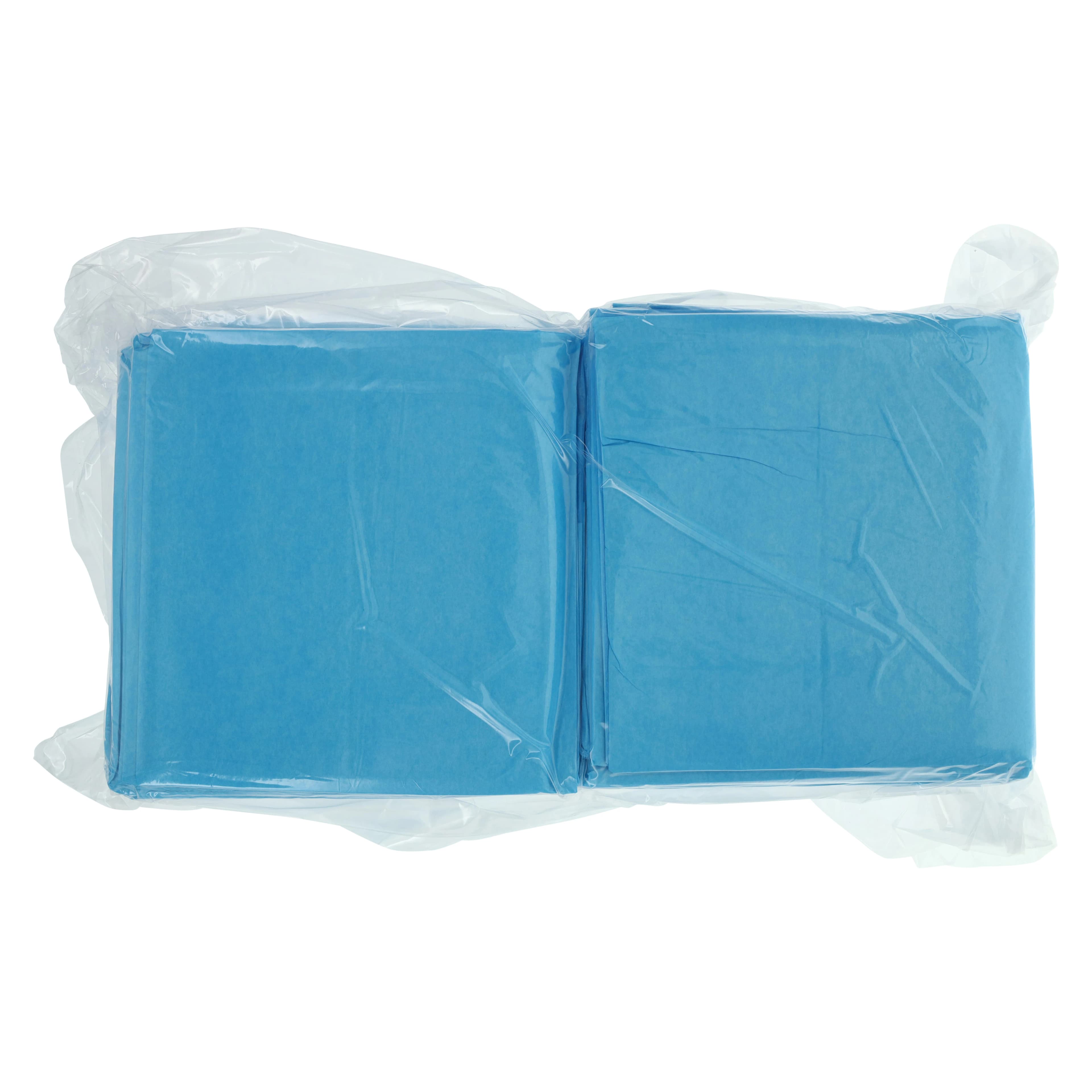 Henry Schein Underpads Disposable Light Absorbency, 17x24", 2-Ply Tissue, White/Blue, 300/Case thumbnail 3