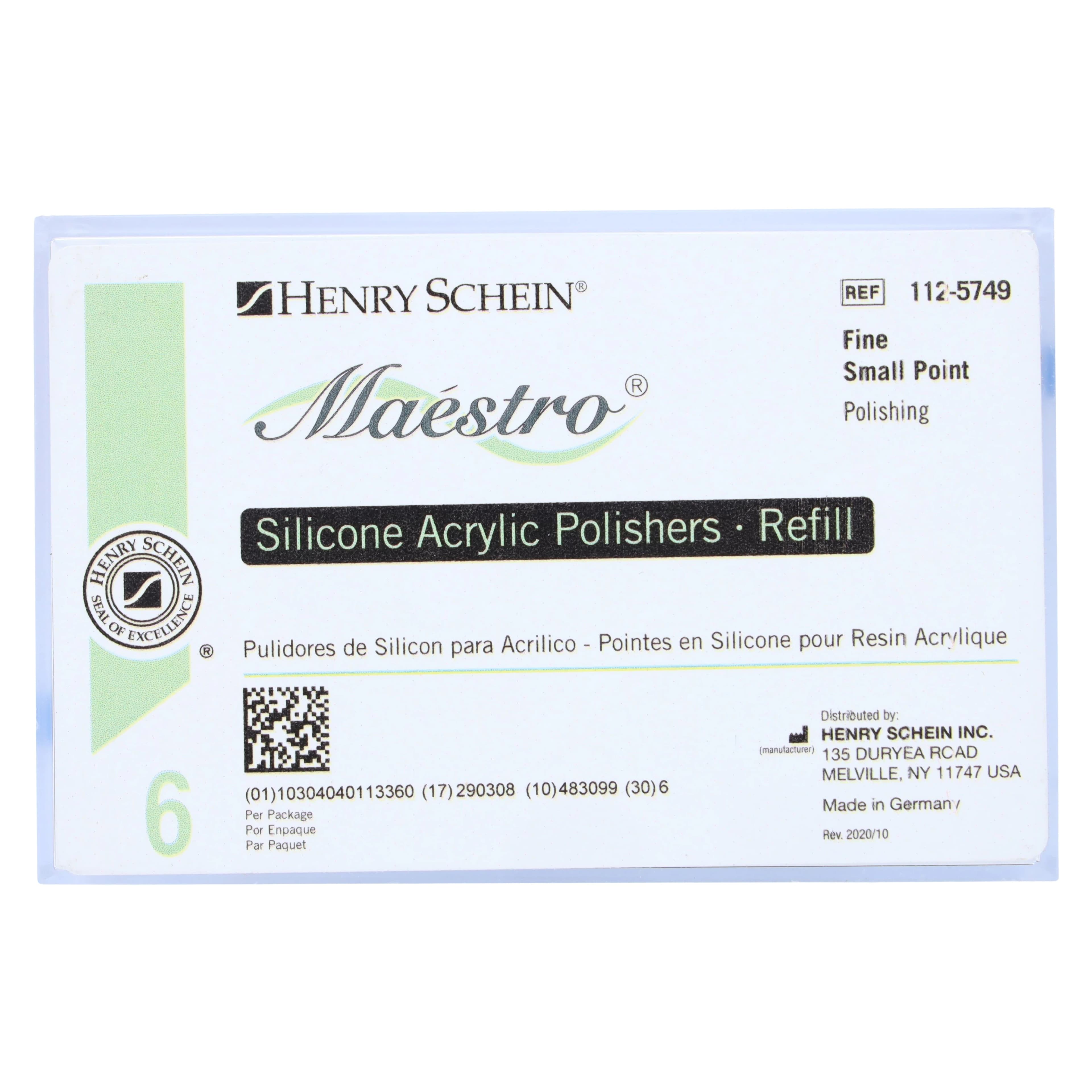 Maestro Acrylic Polishers, Silicone Carbide, Fine Small Point, 6/Package thumbnail 3