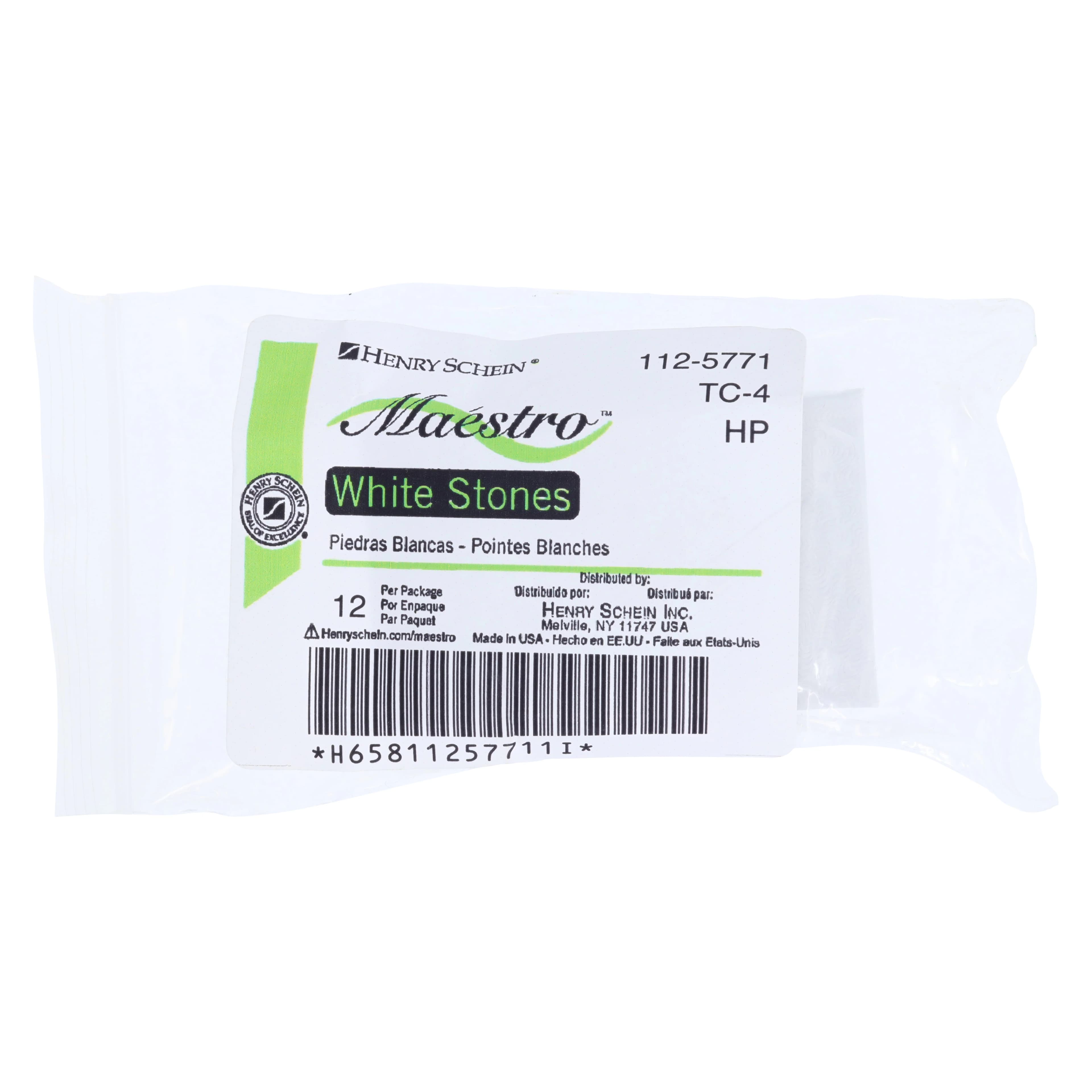 Maestro White Mounted Stones, Aluminum Oxide, Handpiece, 12/Pkg thumbnail 3