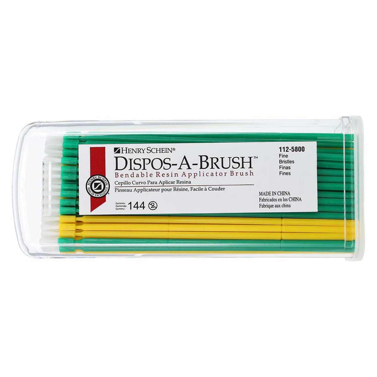 Dispos-a-Brush Disposable Bendable Brushes, Fine Bristles, Assorted, 144/Box thumbnail 3