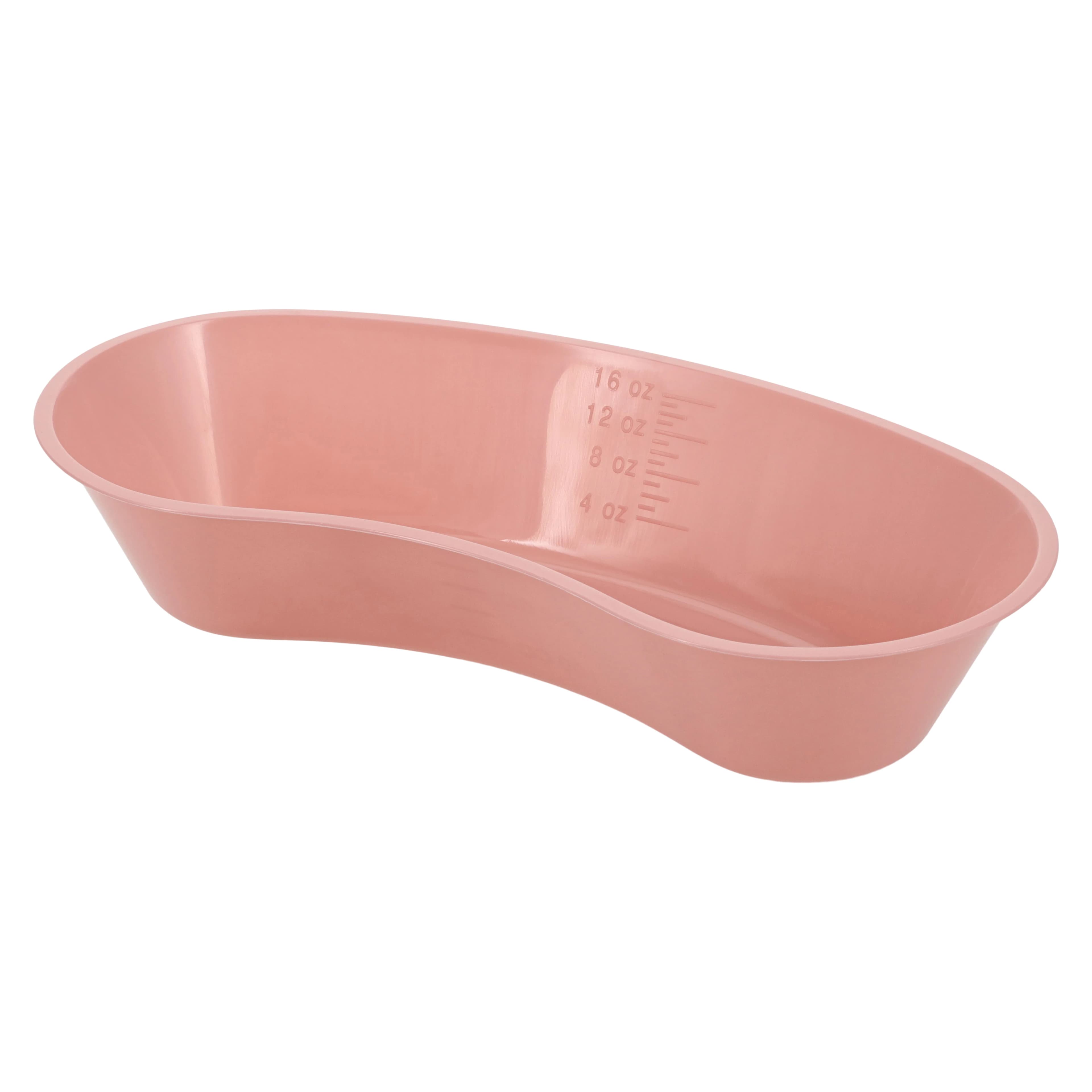 Emesis Basin Kidney Plastic, Mauve, 16 oz thumbnail 3