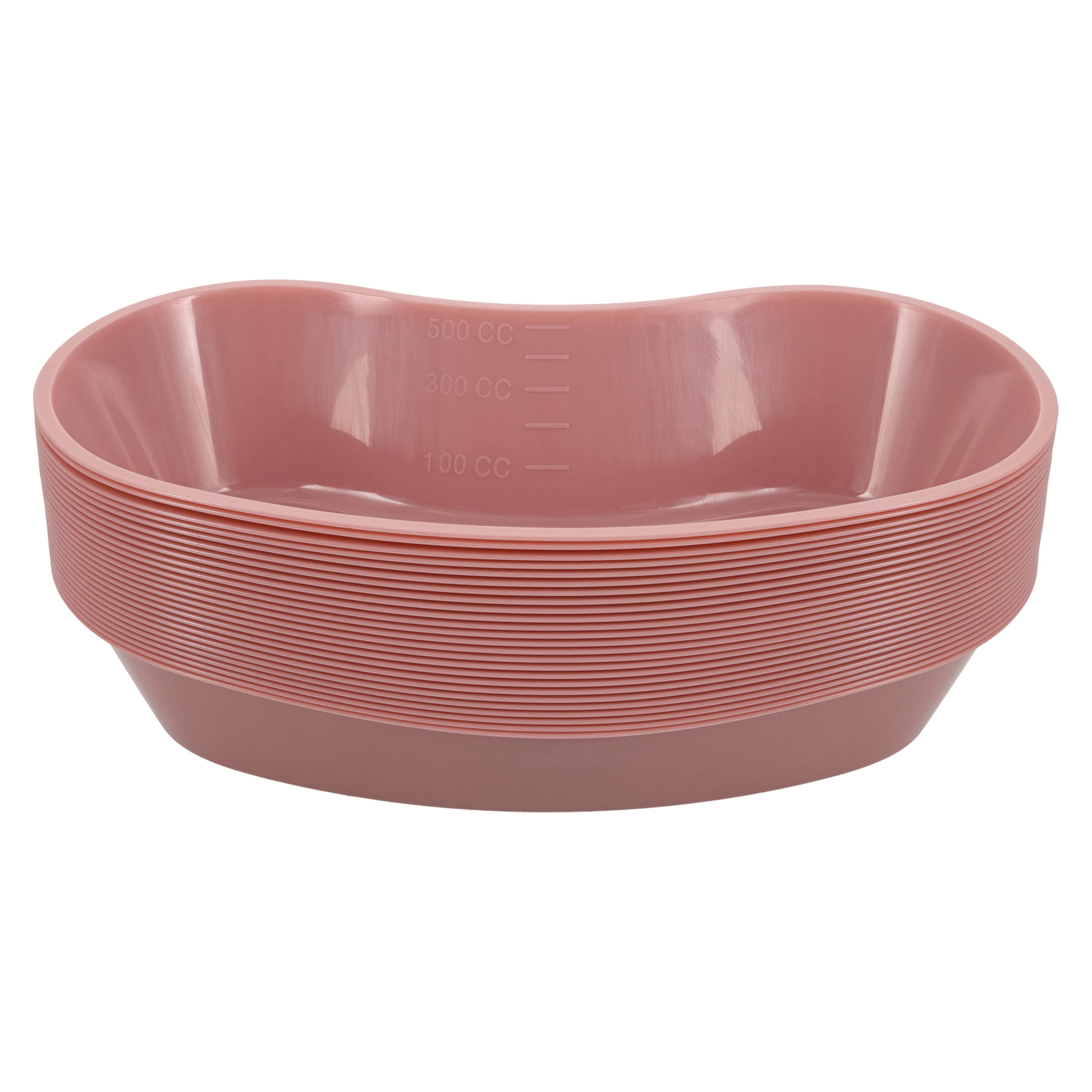 Emesis Basin Kidney Plastic, Mauve, 16 oz thumbnail 5