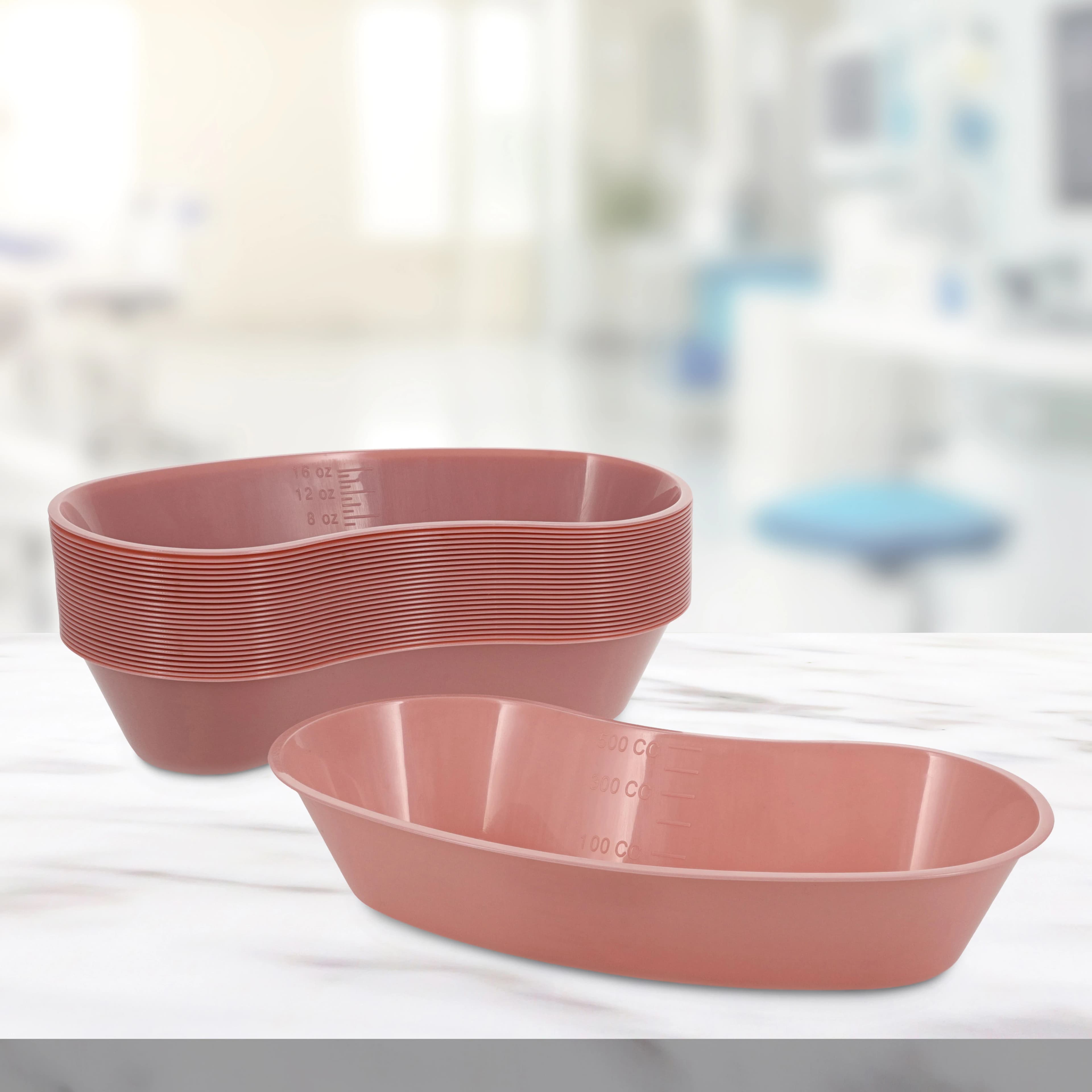 Emesis Basin Kidney Plastic, Mauve, 16 oz thumbnail 6
