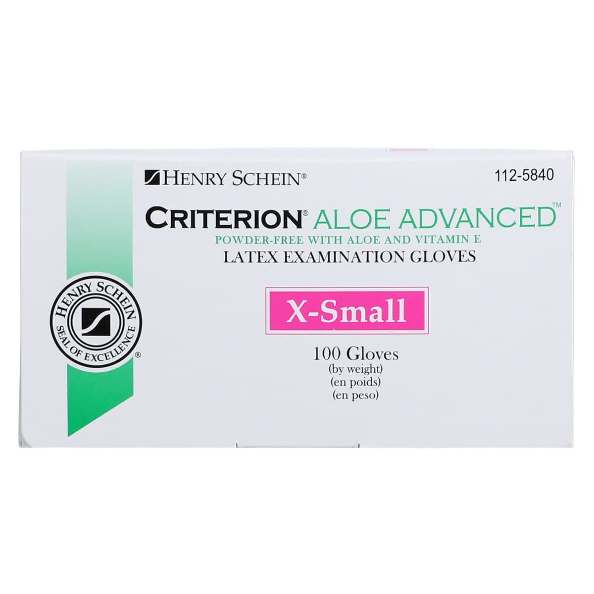 Criterion Latex Exam Gloves with Aloe and Vitamin E, X-Small, Powder-Free, Non-Sterile, White, 100/Box thumbnail 8