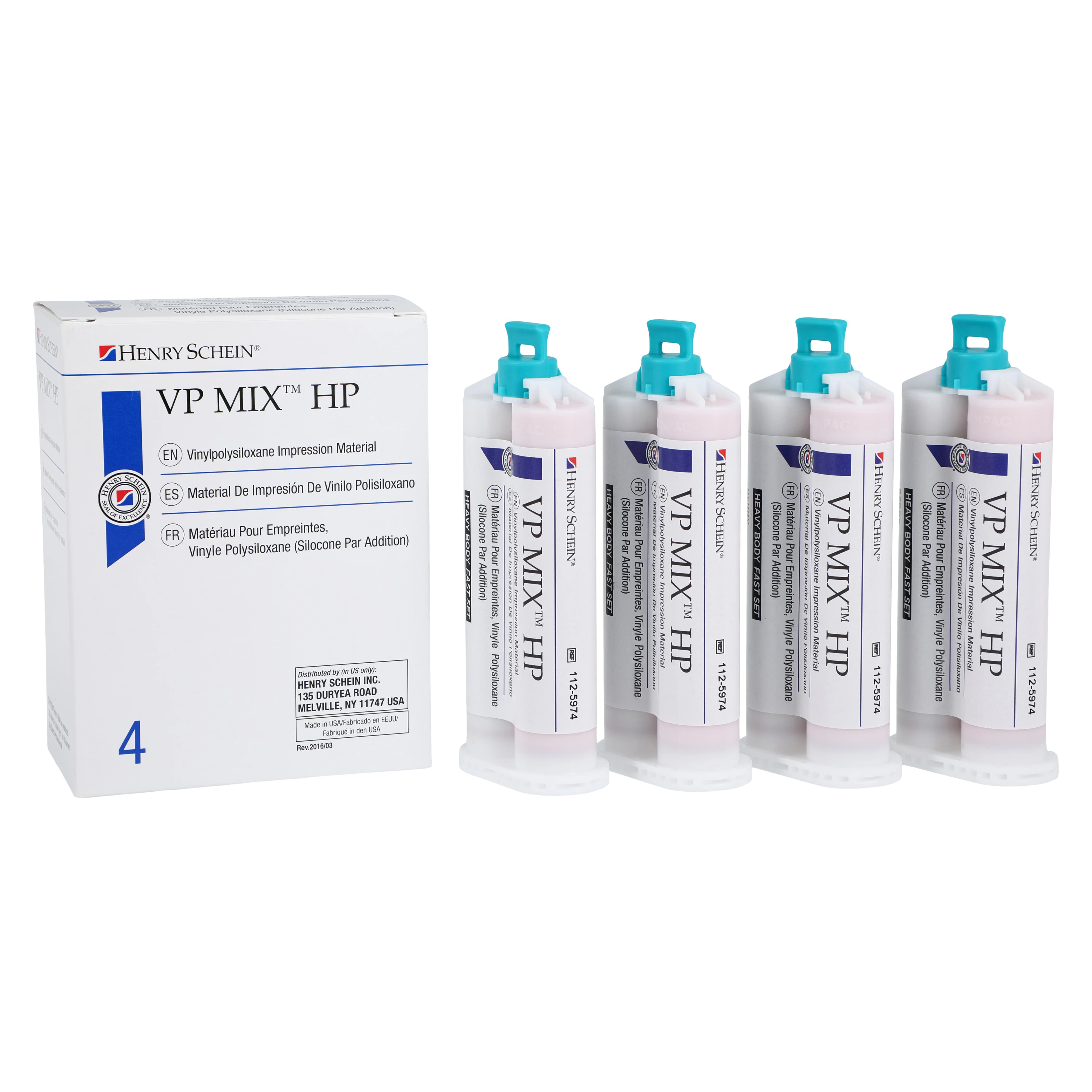 VP Mix HP VPS Impression Material, Fast Set, Heavy Body, Berry, 4/Box thumbnail 3