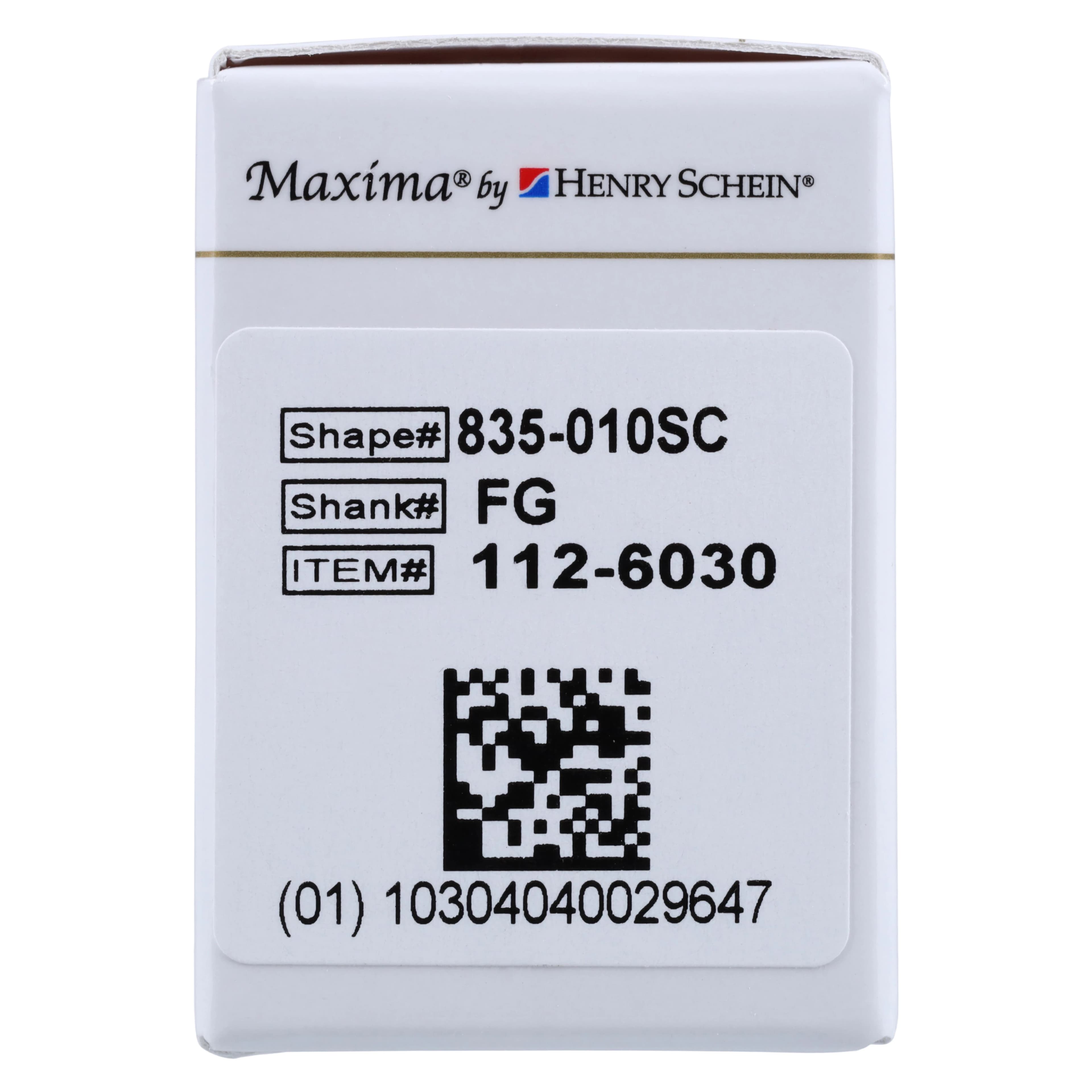 Maxima SC Diamond FG XCoarse Flat End Cylinder Bur, 835-010SC, 5/Package thumbnail 8