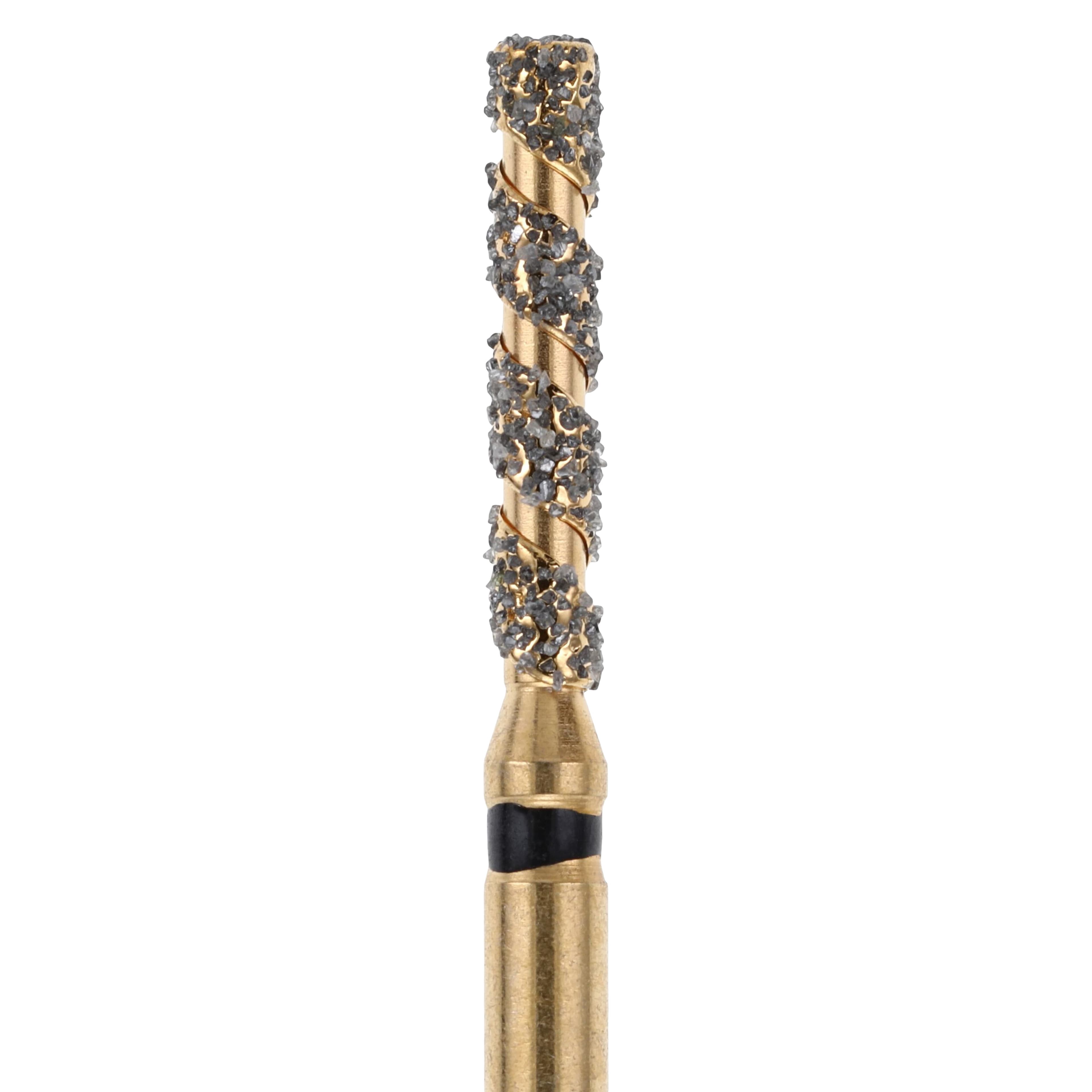 Maxima SC Diamond FG XCoarse Flat End Cylinder Bur, Friction Grip, 837-014SC, 5/Pk thumbnail 3