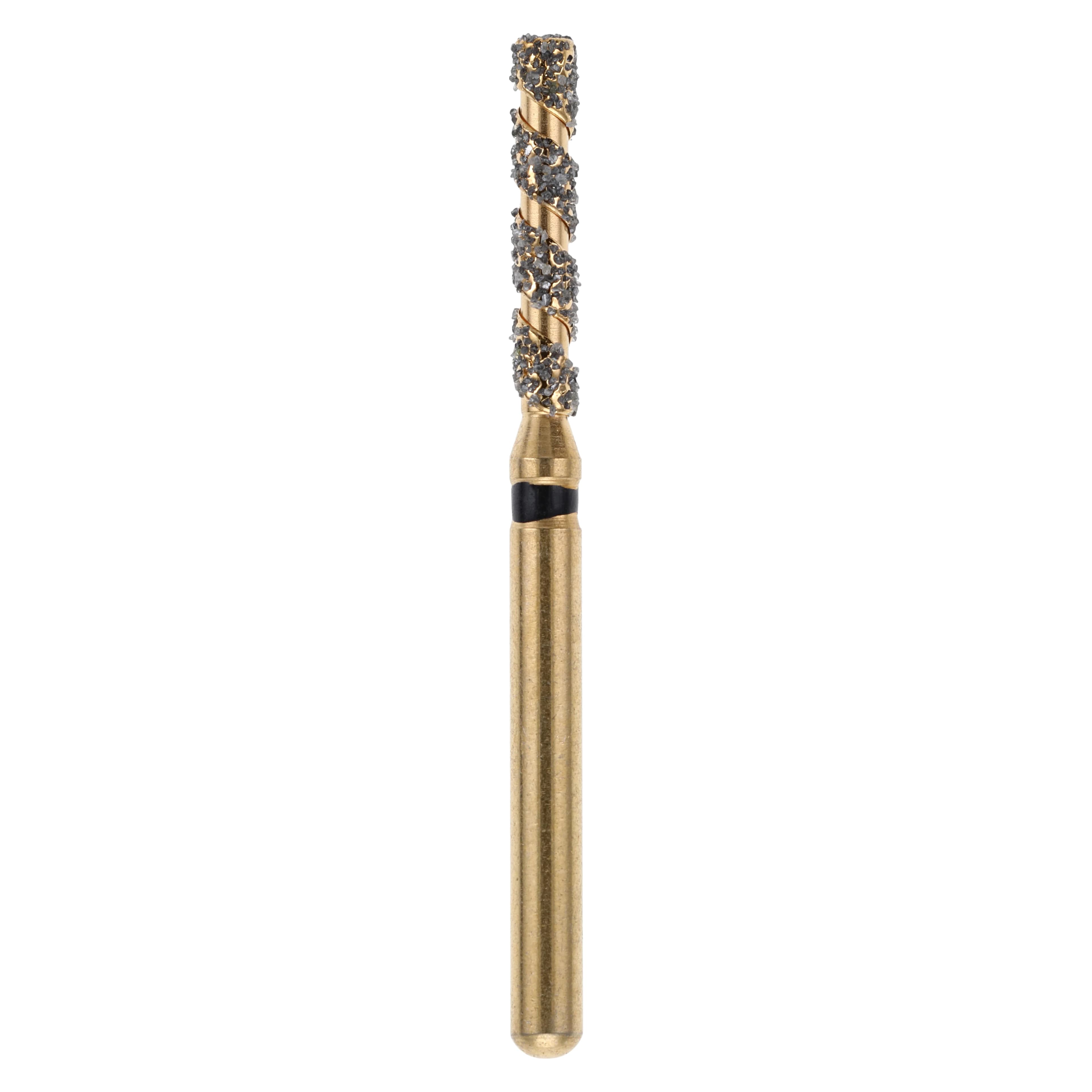 Maxima SC Diamond FG XCoarse Flat End Cylinder Bur, Friction Grip, 837-014SC, 5/Pk - Maxima SC Diamond FG XCoarse - Image 1