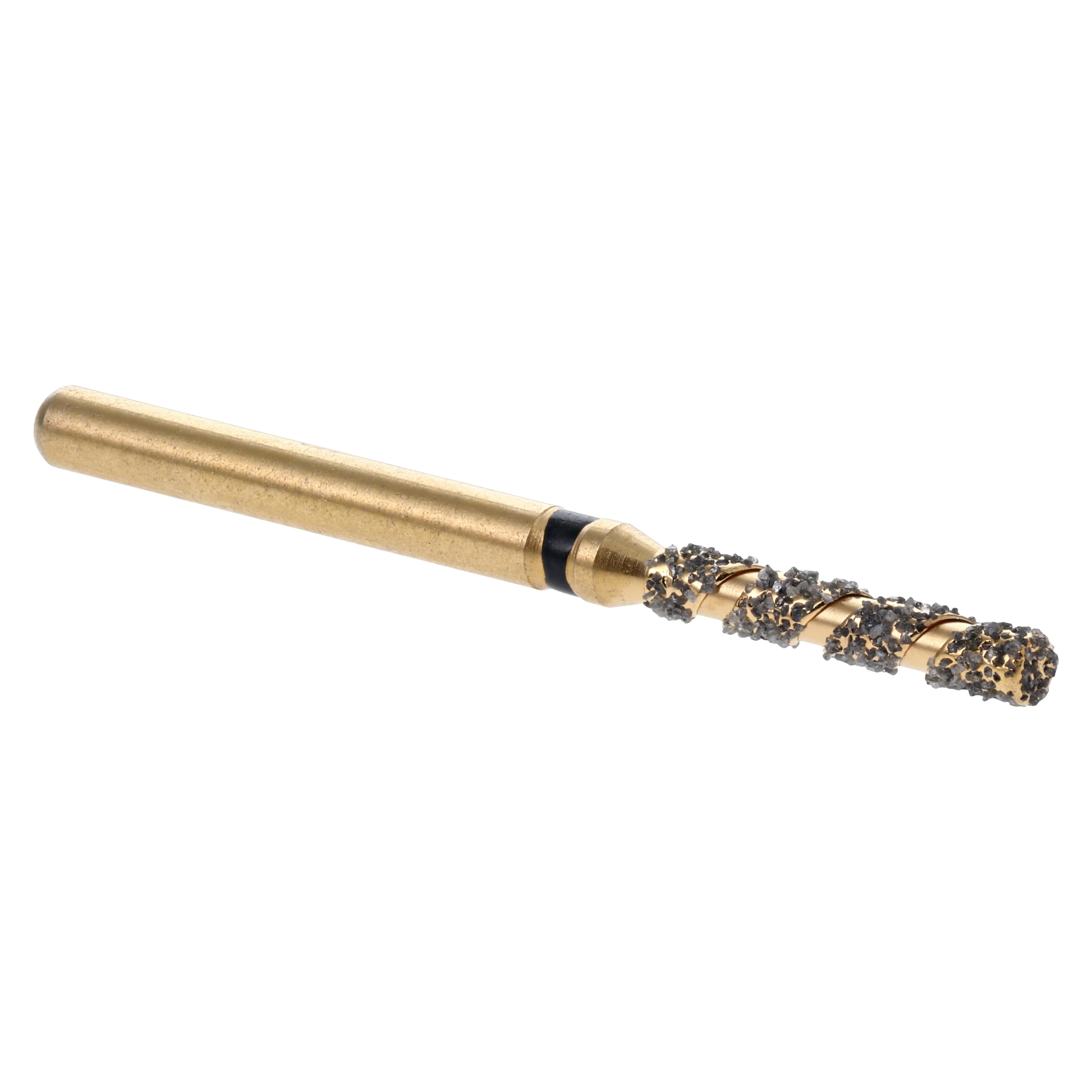 Maxima SC Diamond FG XCoarse Flat End Cylinder Bur, Friction Grip, 837-014SC, 5/Pk thumbnail 2