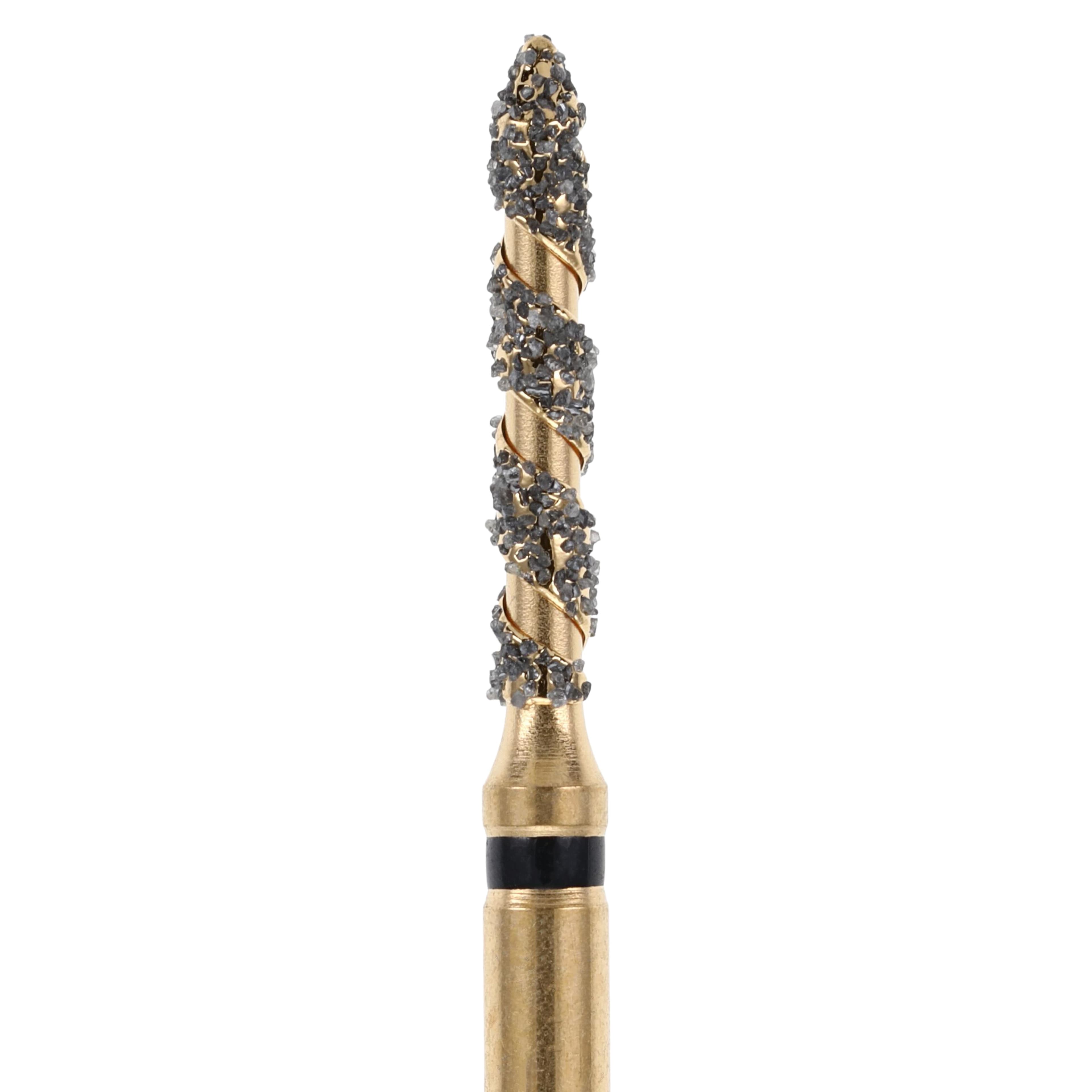 Maxima SC Diamond FGSS XCoarse Beveled Cylinder Spiral Cut Bur, 885-012SC, 5/Package thumbnail 4