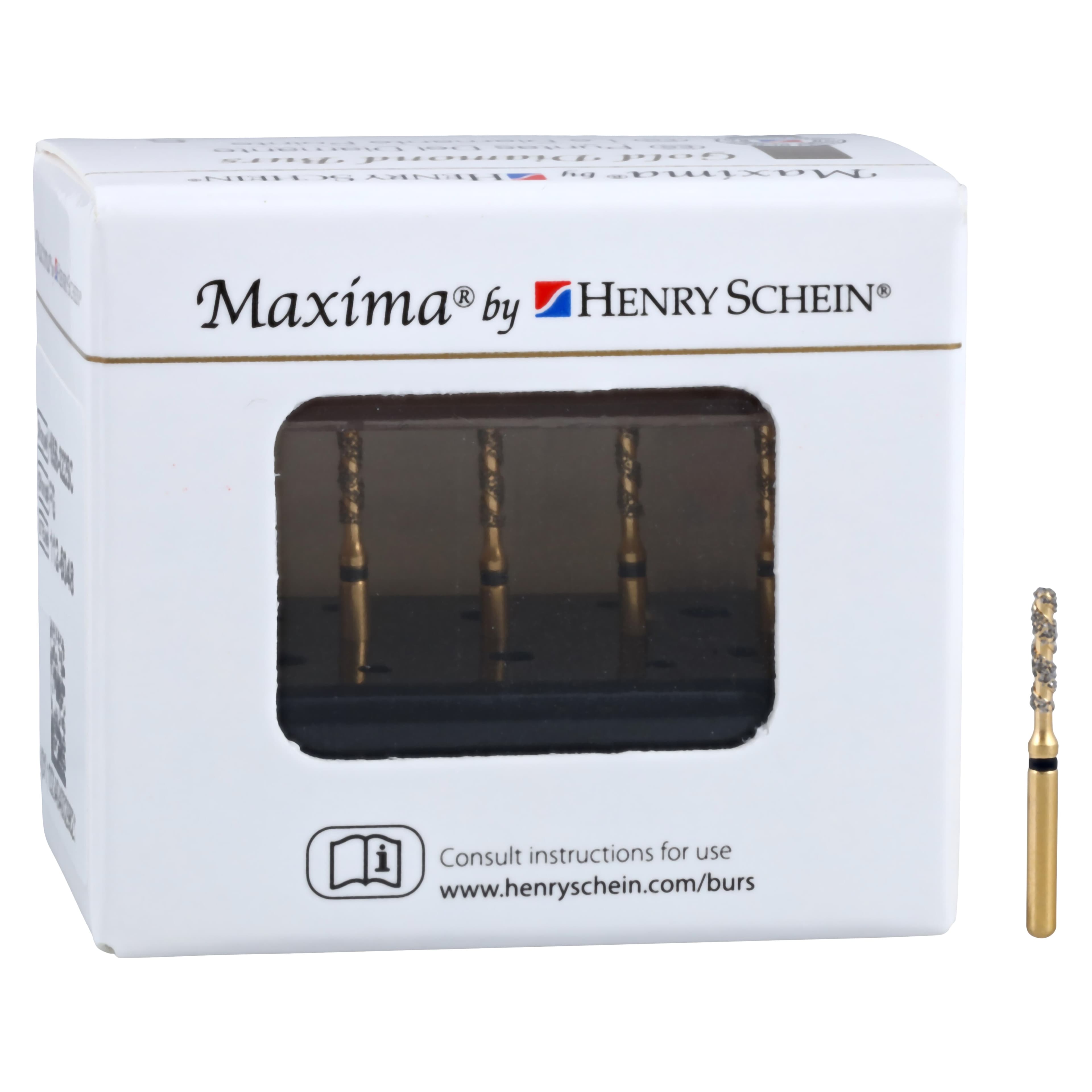 Maxima SC Diamond FGSS XCoarse Round End Cylinder Bur, 880-012SC, 5/Pack thumbnail 5