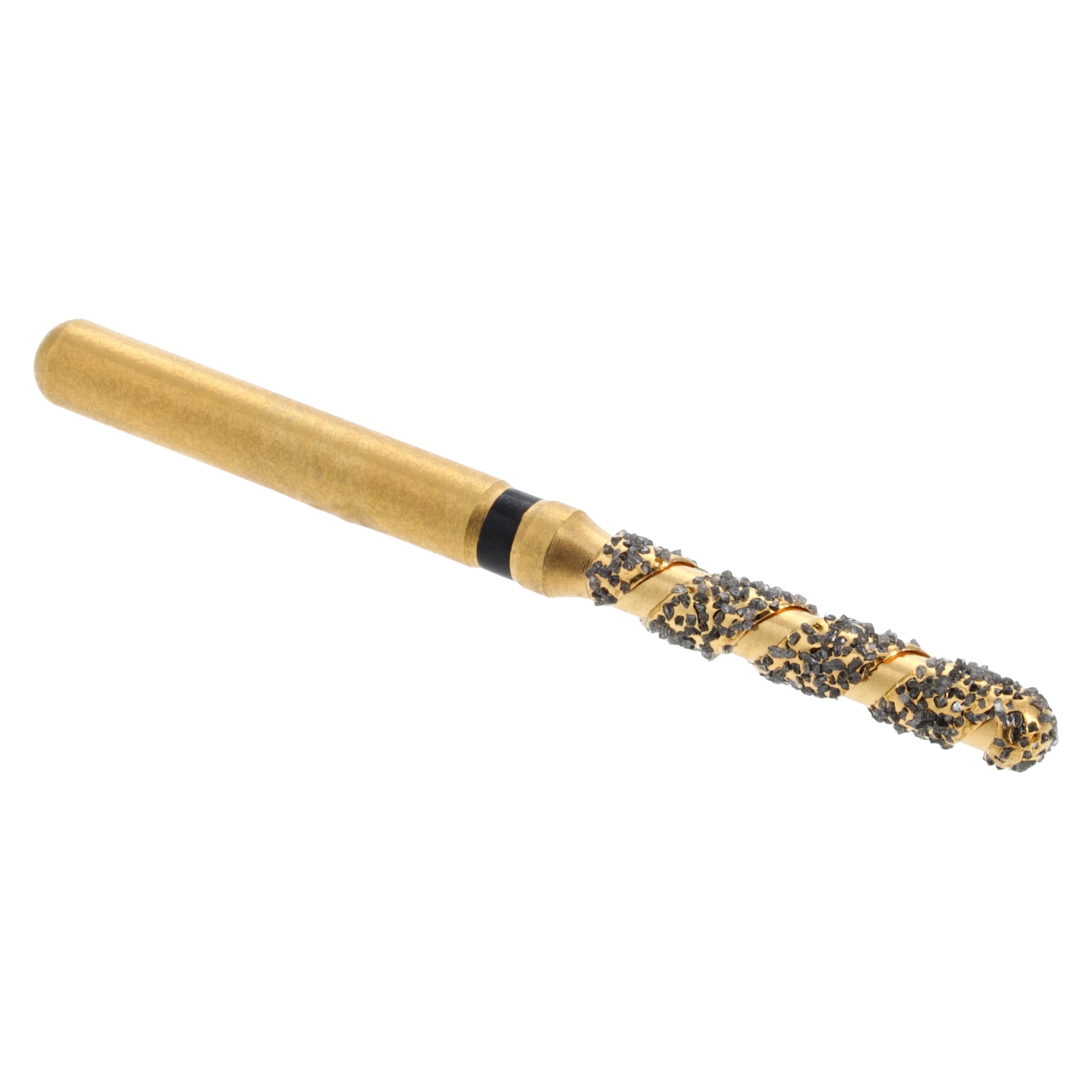 Maxima SC Diamond FGSS XCoarse Round End Cylinder Spiral Cut Bur, 881-014SC, 5/Package thumbnail 3