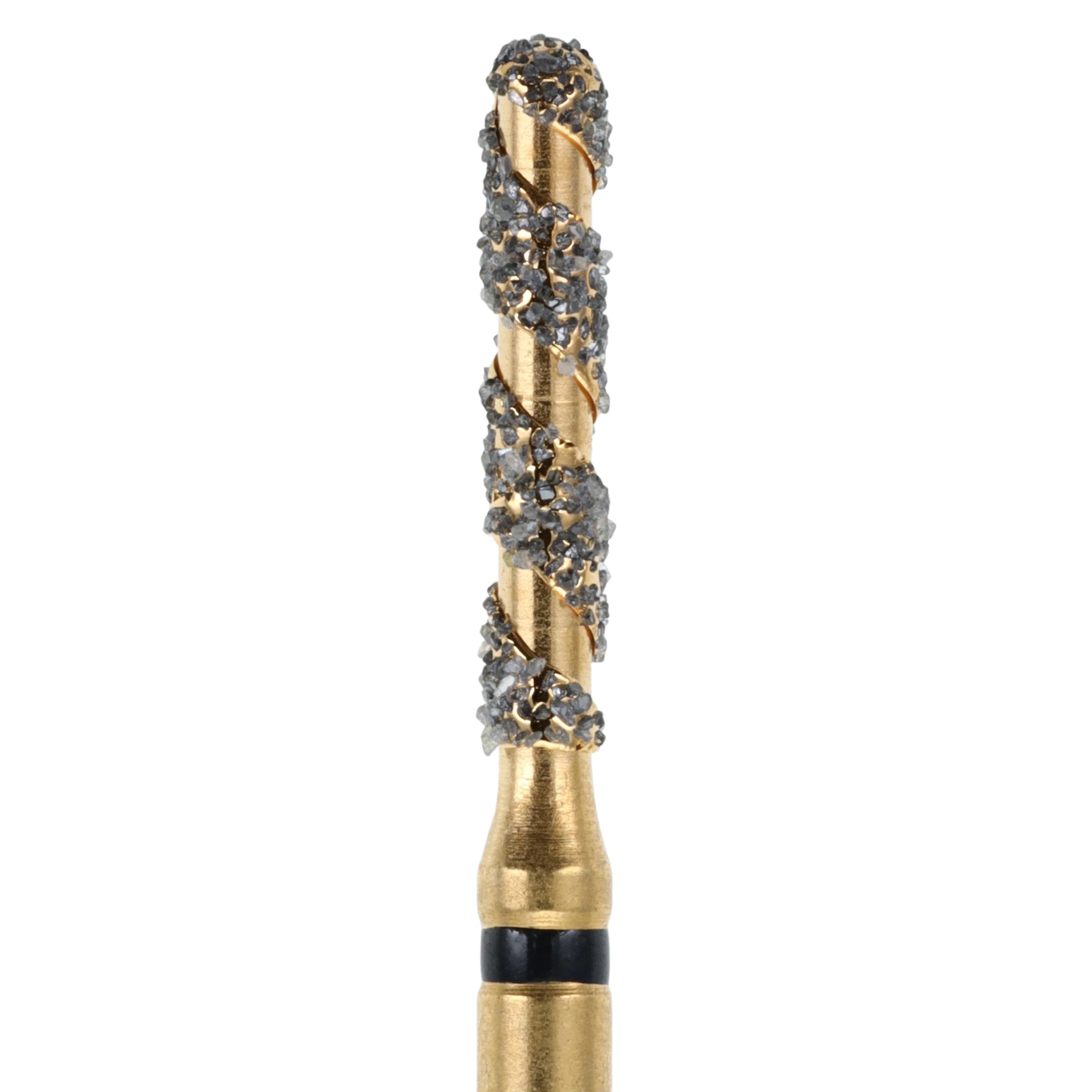 Maxima SC Diamond FG XCoarse Round End Cylinder Bur, Spiral Cut, 881L-014SC, 5/Pk thumbnail 4