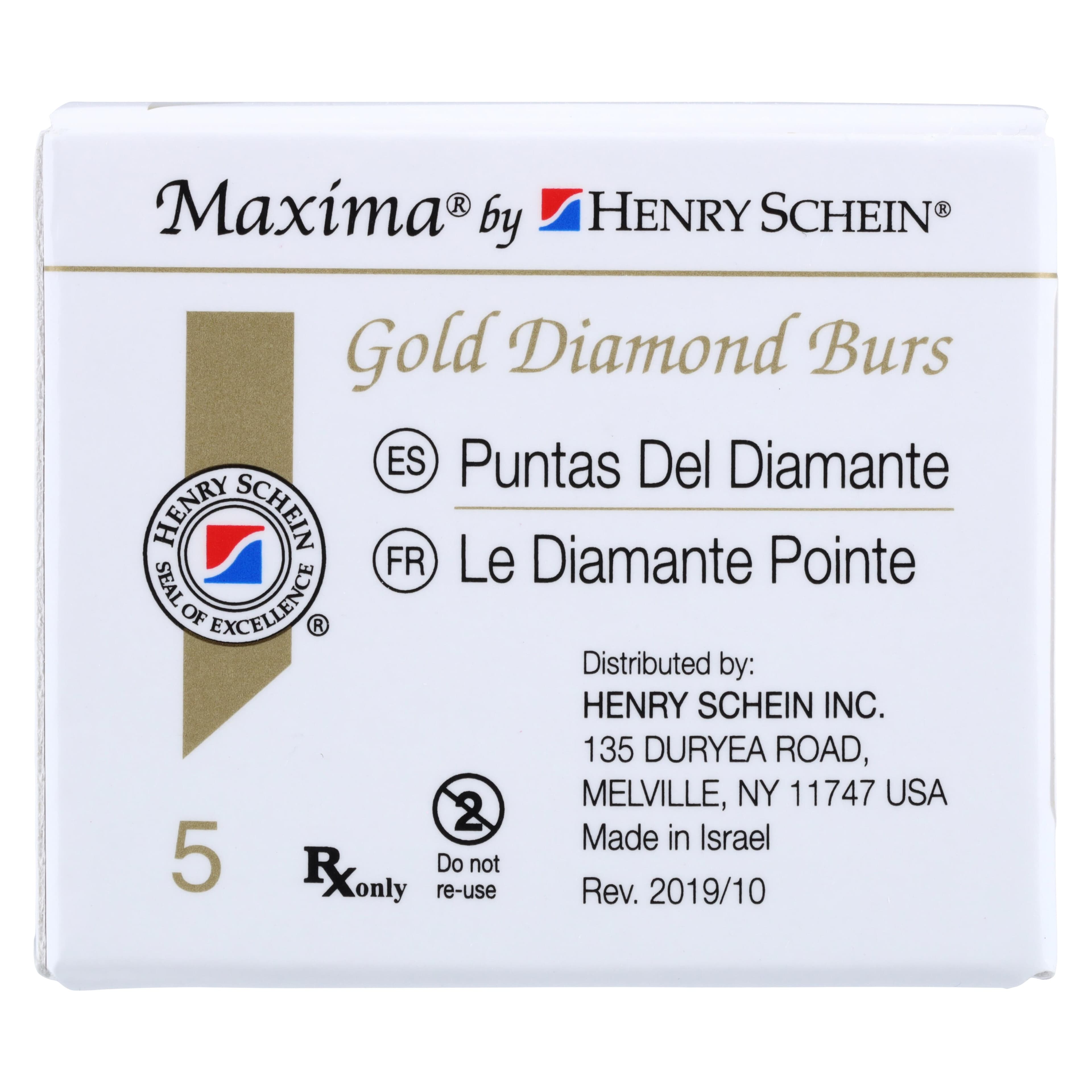 Maxima SC Diamond FG XCoarse Round End Cylinder Bur, Spiral Cut, 881L-014SC, 5/Pk thumbnail 7