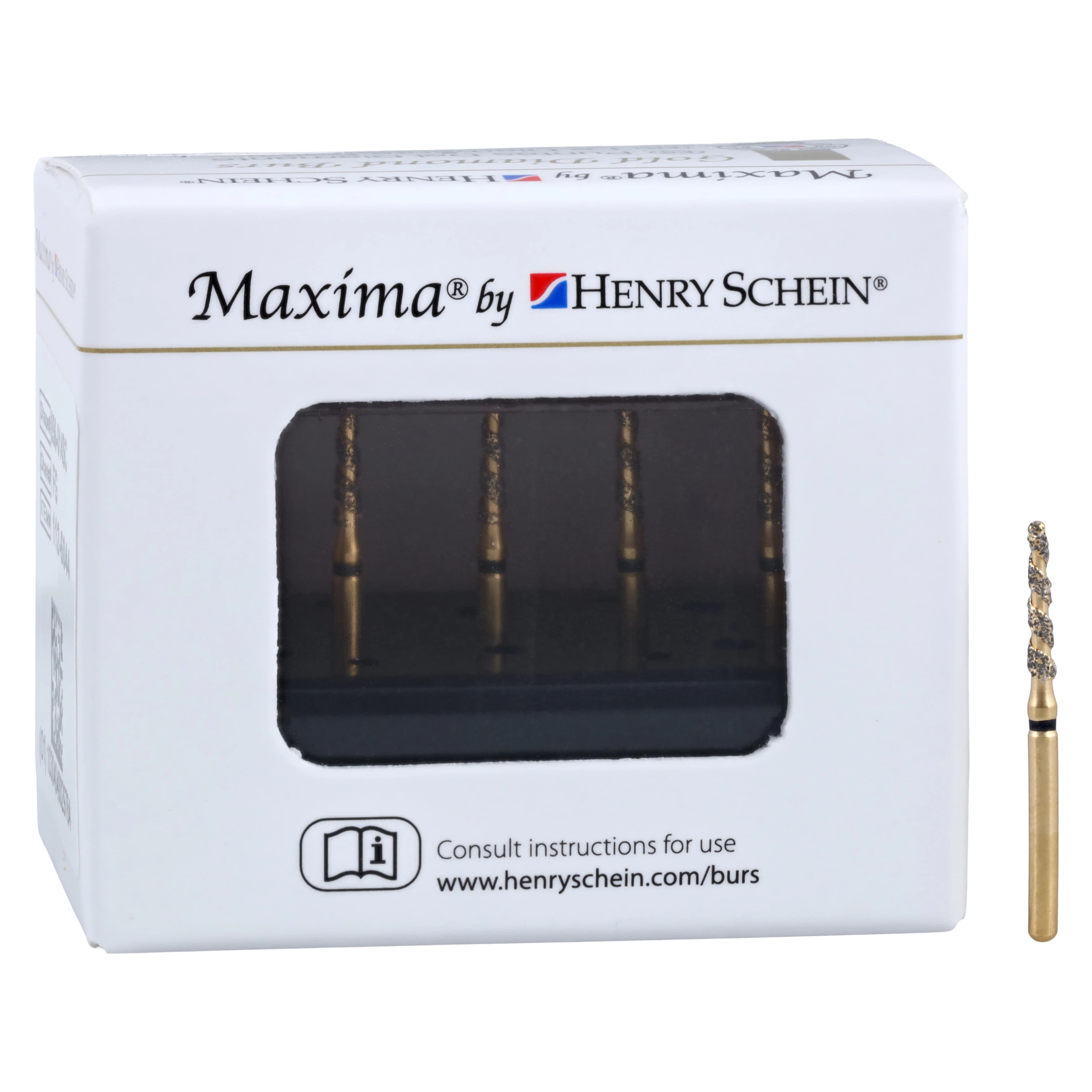 Maxima SC Diamond FG XCoarse Round End Taper Bur, Friction Grip, 856L-014SC, 5/Package thumbnail 5