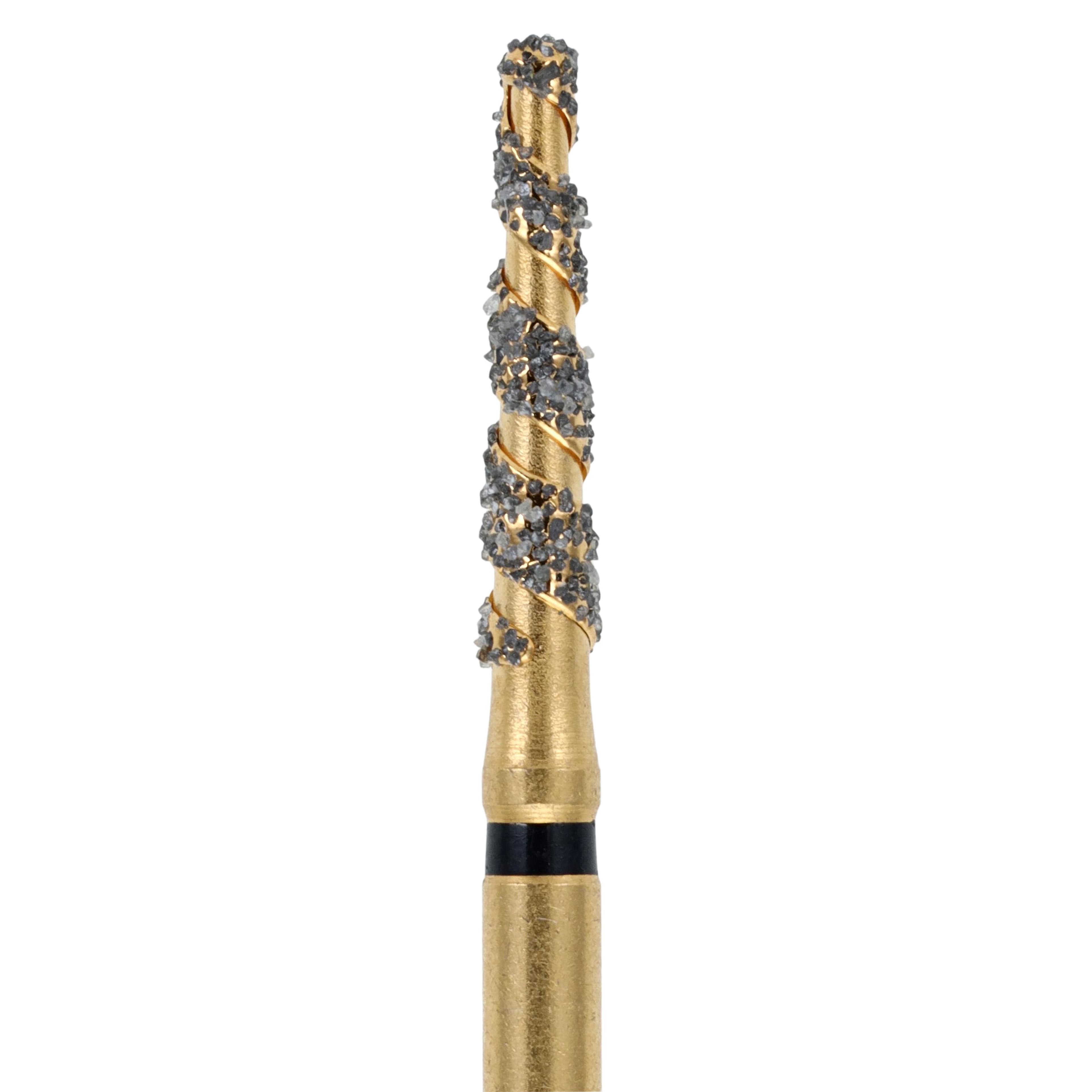 Maxima SC Diamond FG XCoarse Round End Taper Bur, Friction Grip, 856L-016SC, 5/Package thumbnail 4