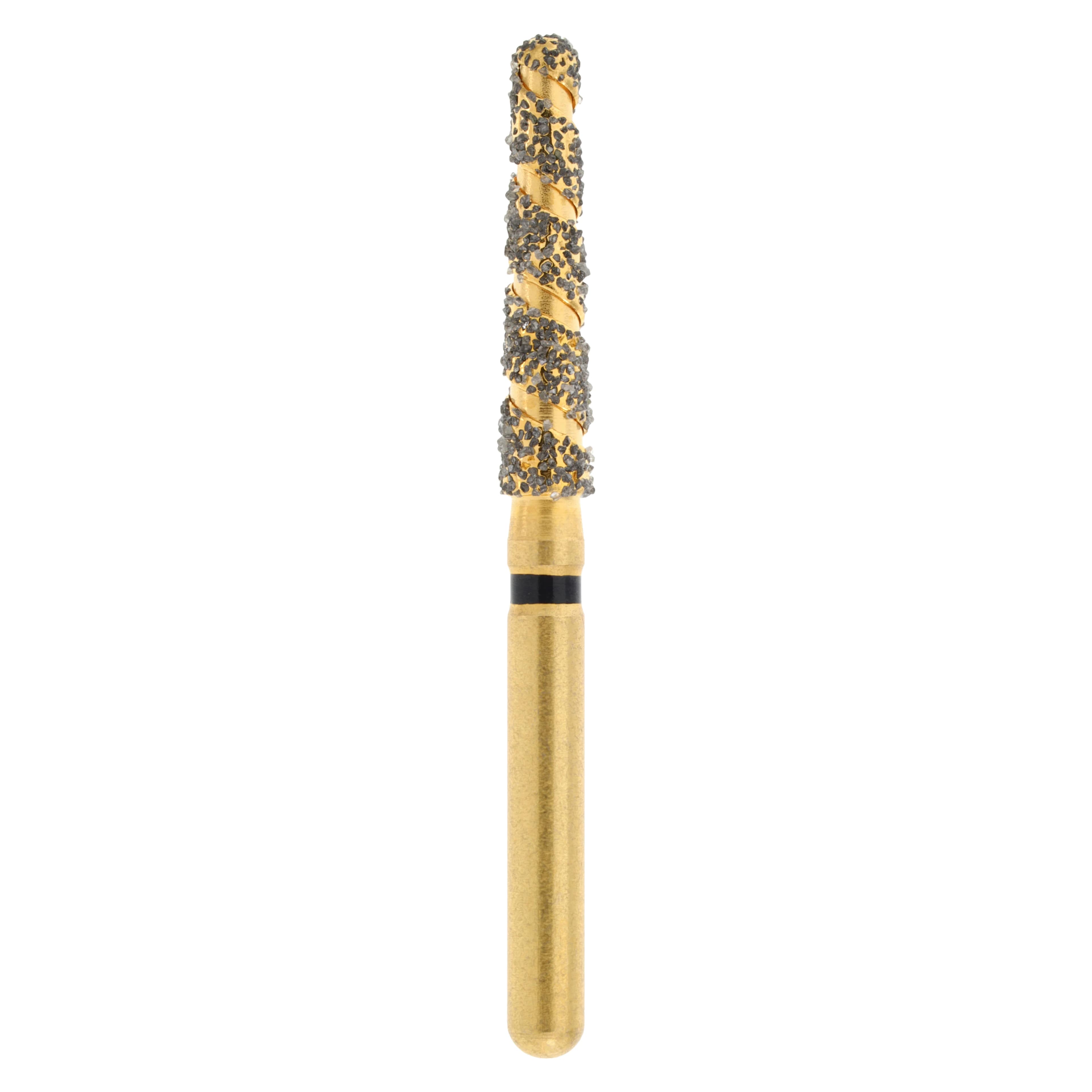 Maxima SC Diamond FGSS XCoarse Round End Taper Spiral Cut Bur, 856-019SC, 5/Pk - Maxima SC Diamond FGSS XCoarse - Image 1