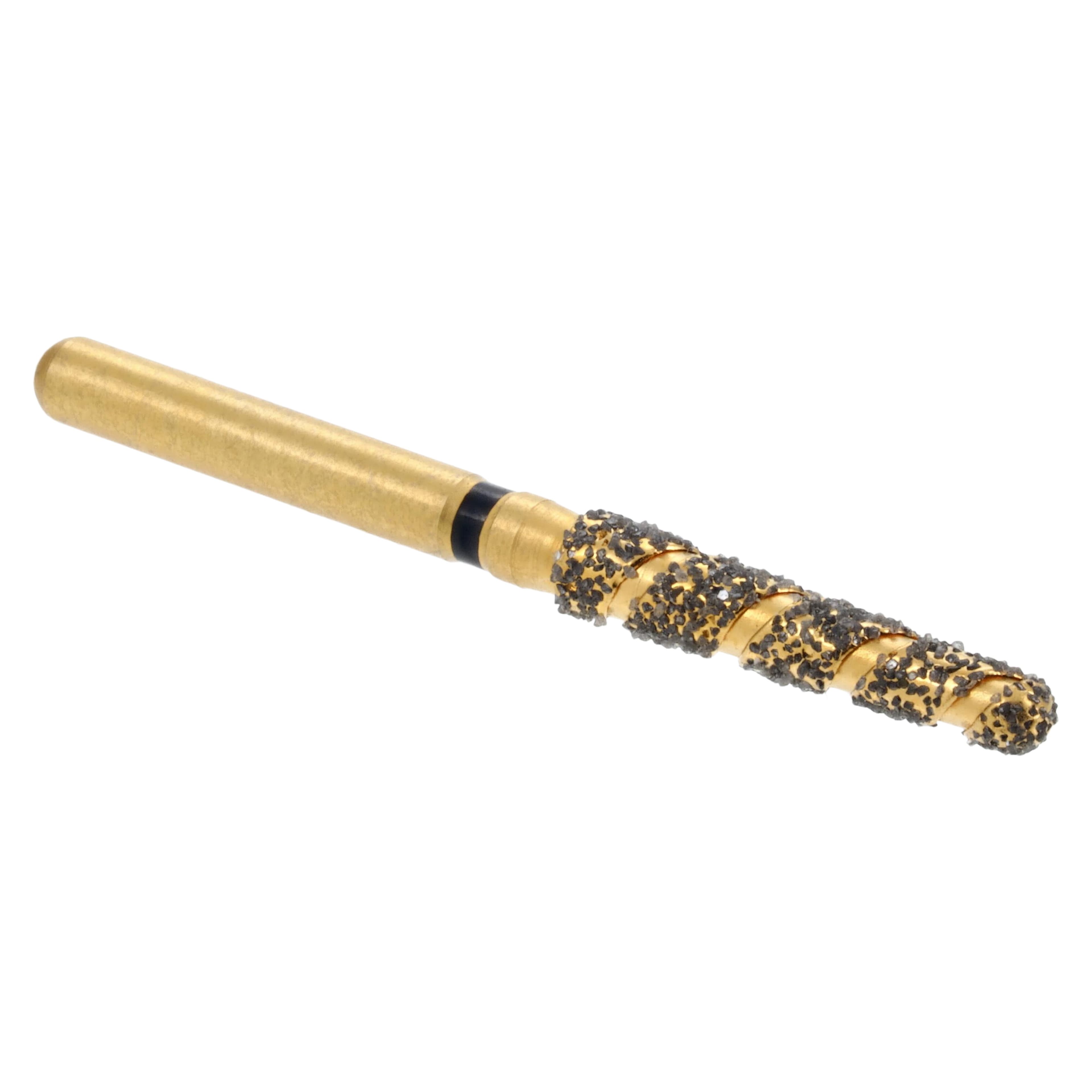 Maxima SC Diamond FGSS XCoarse Round End Taper Spiral Cut Bur, 856-019SC, 5/Pk thumbnail 3