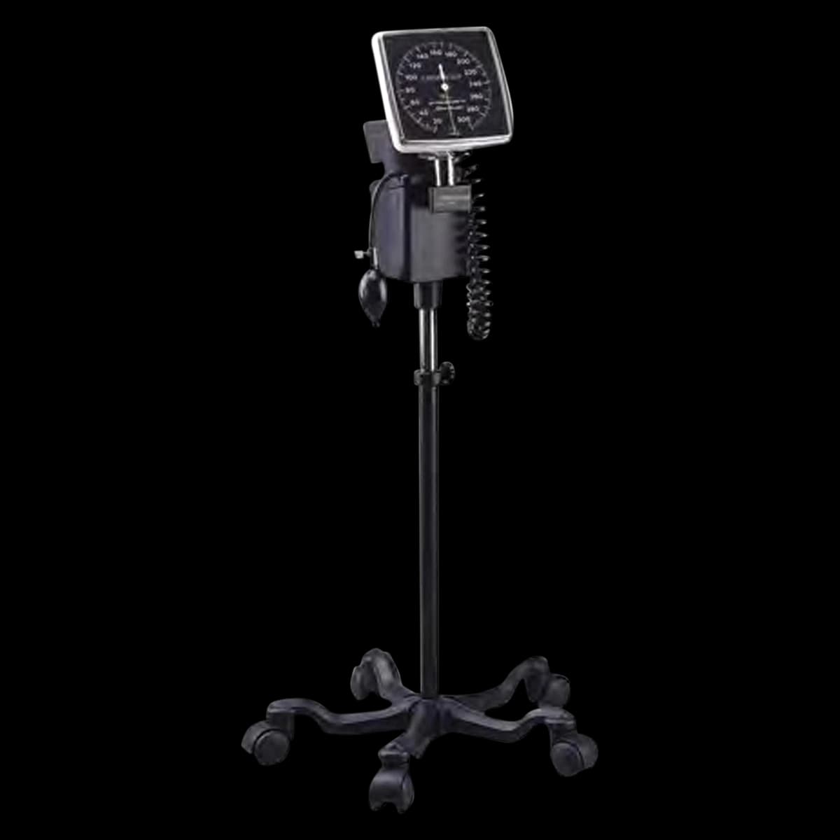 Henry Schein Diagnostix Aneroid Sphygmomanometer, Size 11, Black/Ivory, Latex-Free, 6" Dial Display - Aneroid Sphyg Mobile Black - Image 1