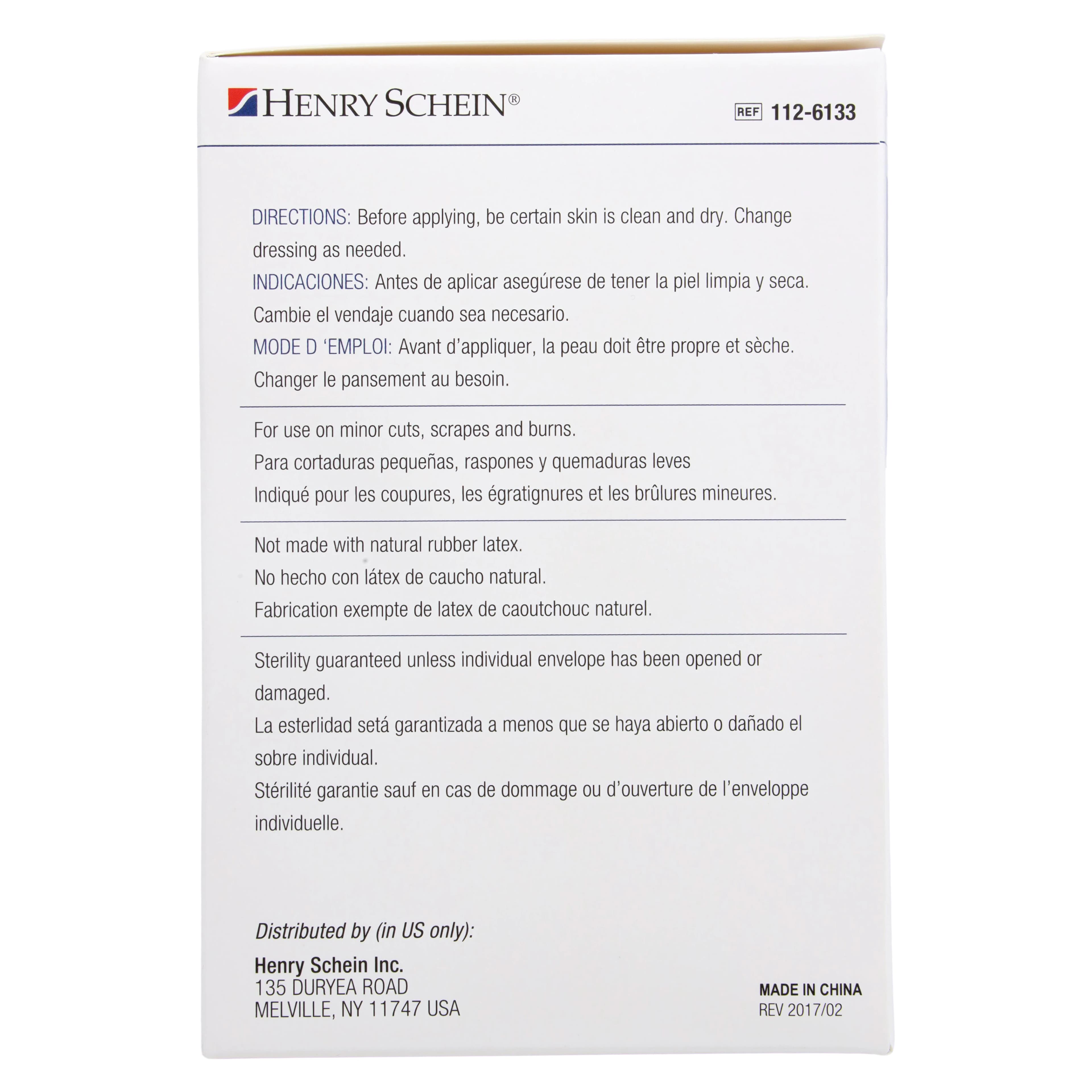 Henry Schein Adhesive Bandage Fabric Strip, 1" x 3", Flesh, Sterile, 100/Box thumbnail 4