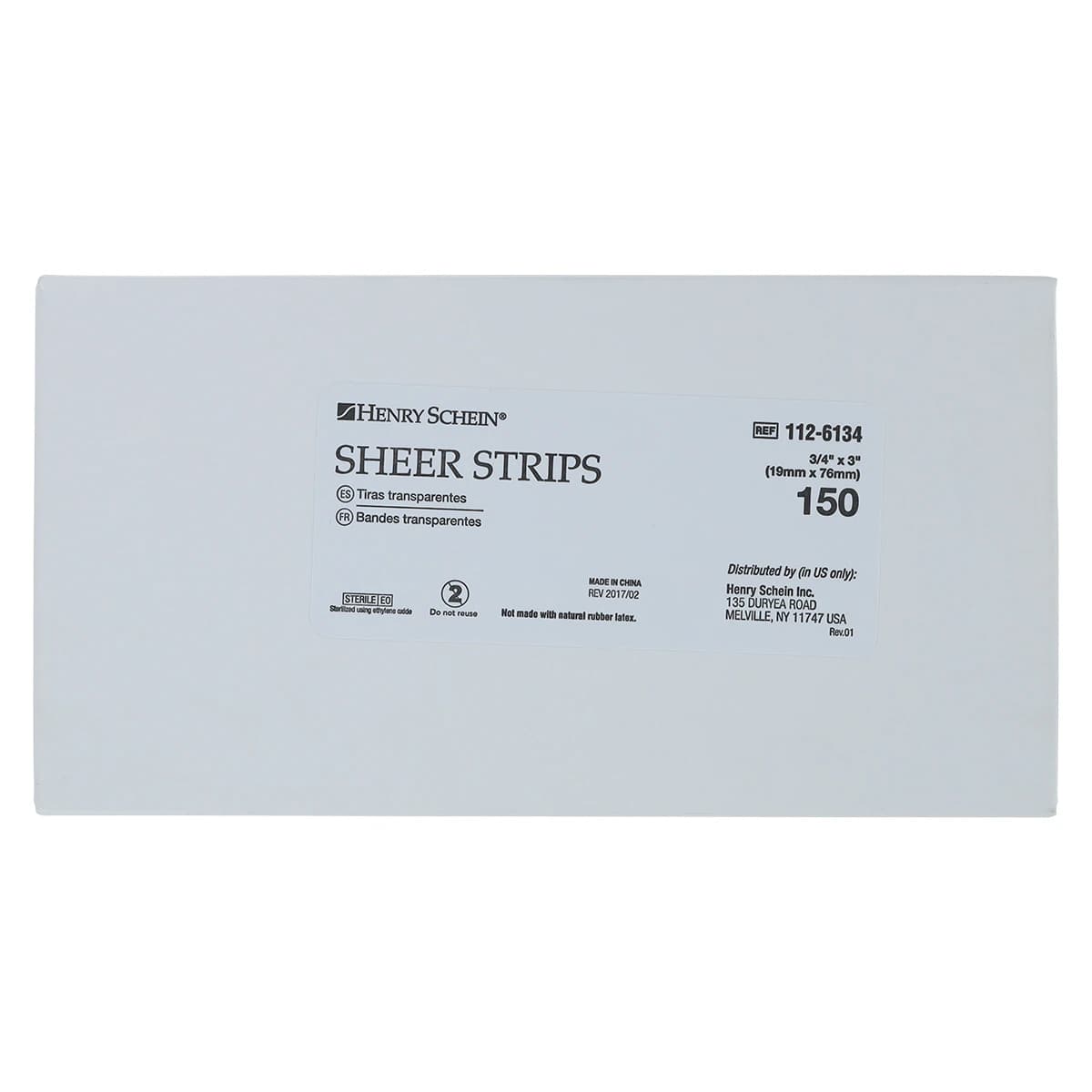 Henry Schein Adhesive Bandage, Plastic, Sheer, Sterile, 3/4" x 3", 1500/Case thumbnail 5