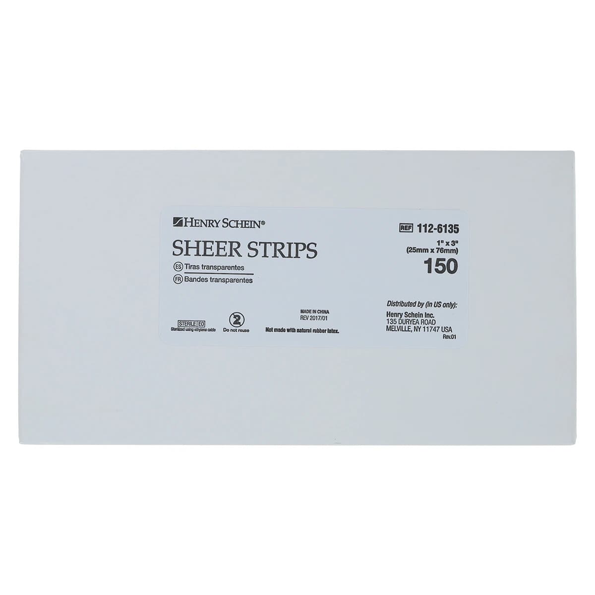 Henry Schein Adhesive Bandage, Plastic, Sheer, Sterile, 1" x 3", 1500/Case thumbnail 5