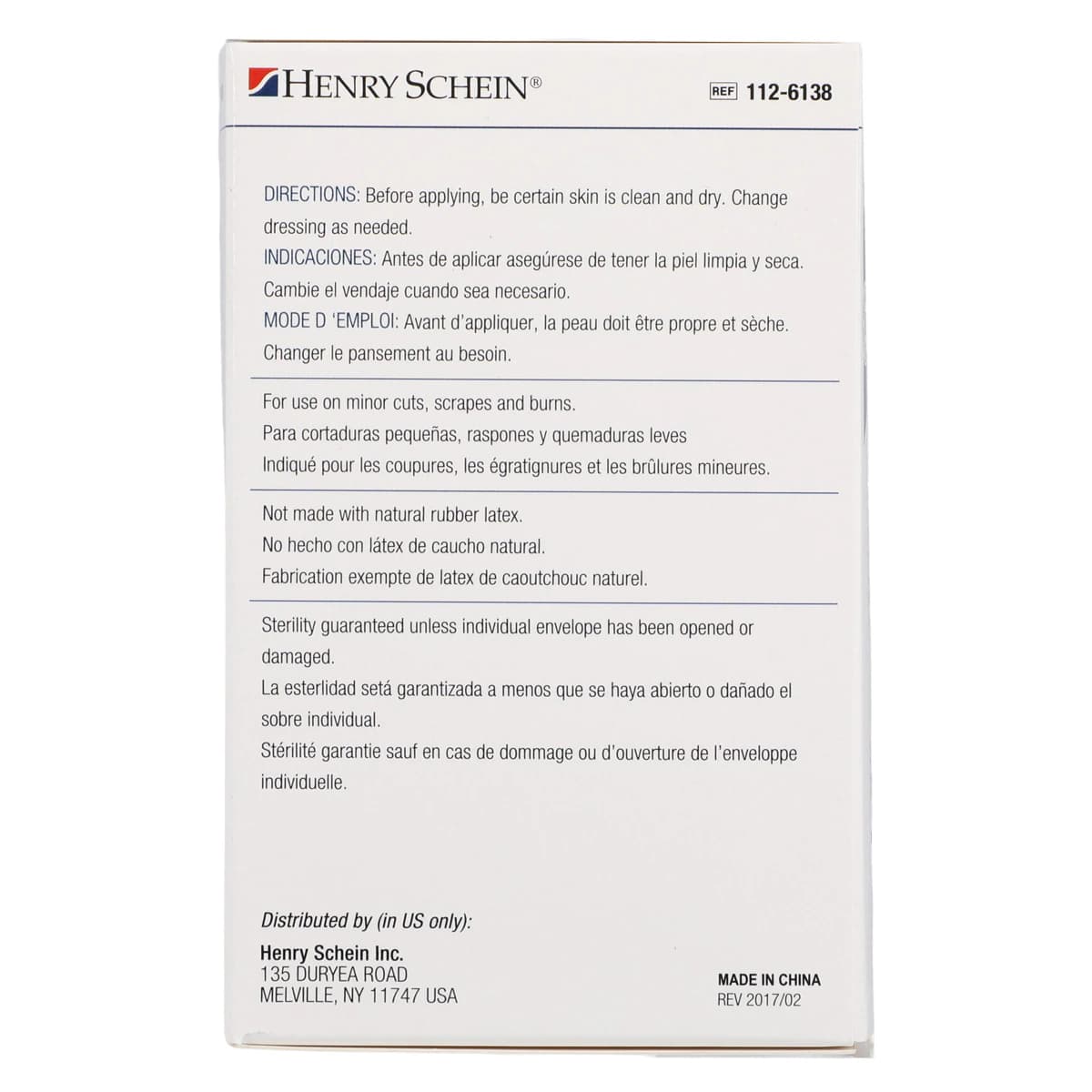 Henry Schein Adhesive Bandage, Plastic, Sheer, Sterile, 3/4" x 3", 100/Box thumbnail 6