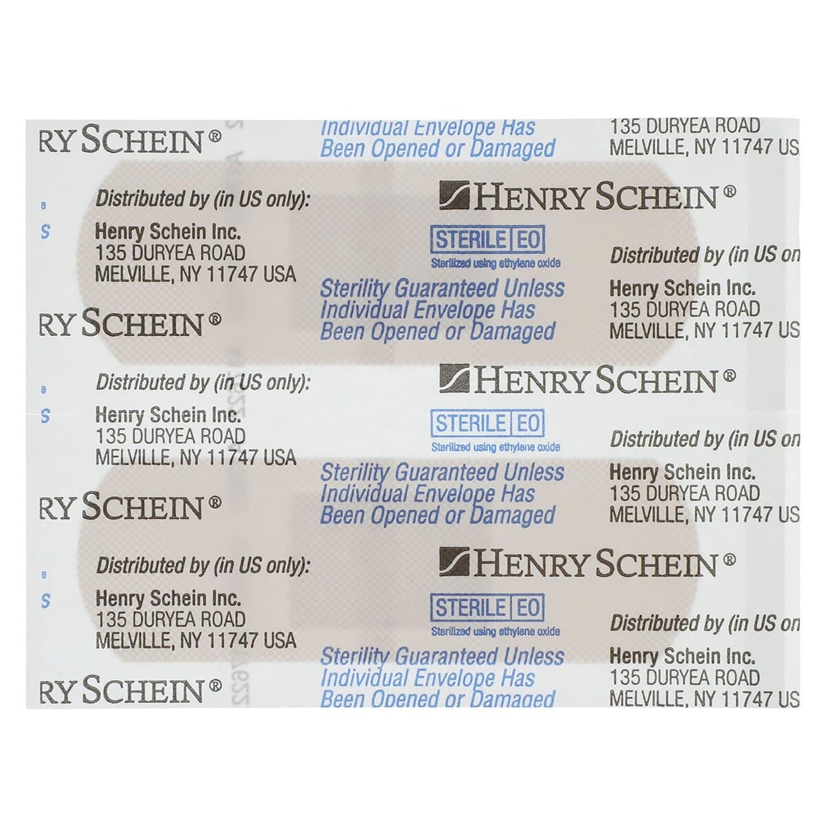 Henry Schein Adhesive Bandage, Plastic, Sheer, Sterile, 1" x 3", 100/Box thumbnail 3