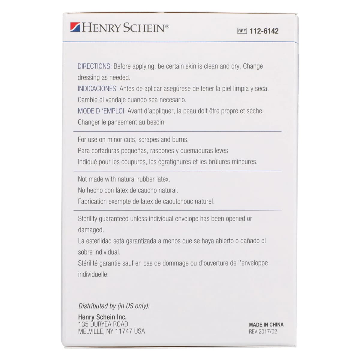 Henry Schein Adhesive Bandage, Plastic, Sheer, Sterile, 1" x 3", 100/Box thumbnail 7