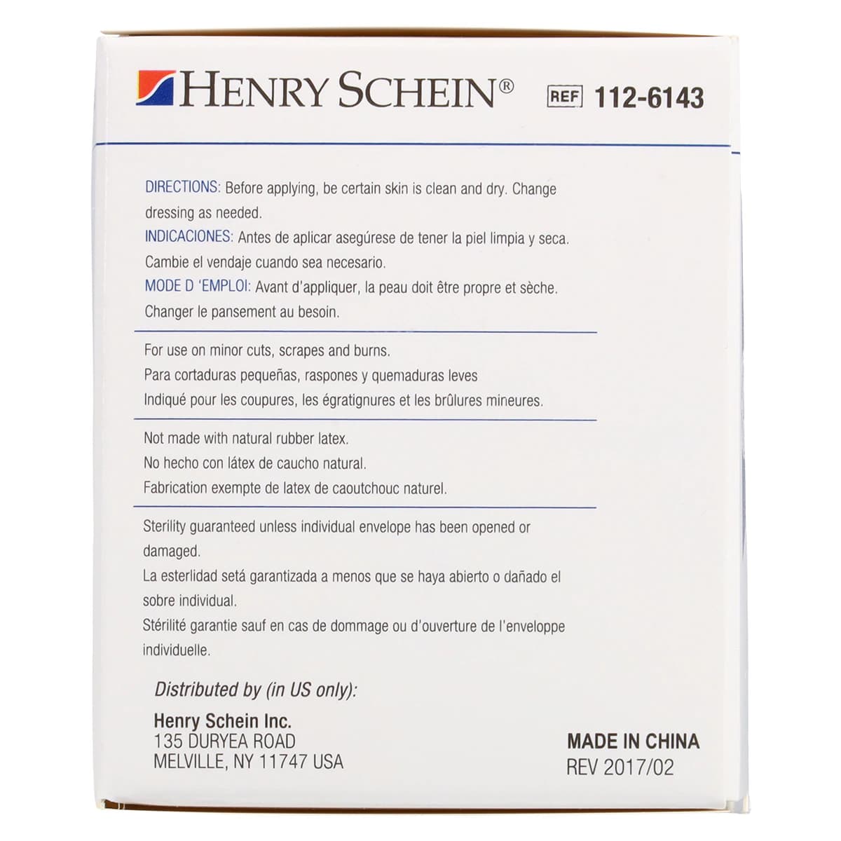Henry Schein Adhesive Bandage, Plastic, 7/8" Sheer, Sterile, 100/Box thumbnail 5