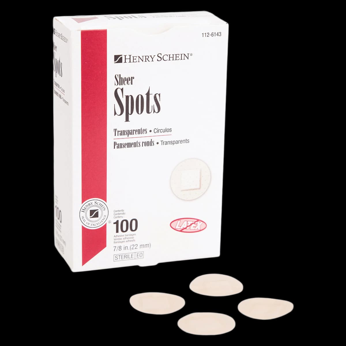 Henry Schein Adhesive Bandage, Plastic, 7/8" Sheer, Sterile, 100/Box thumbnail 2