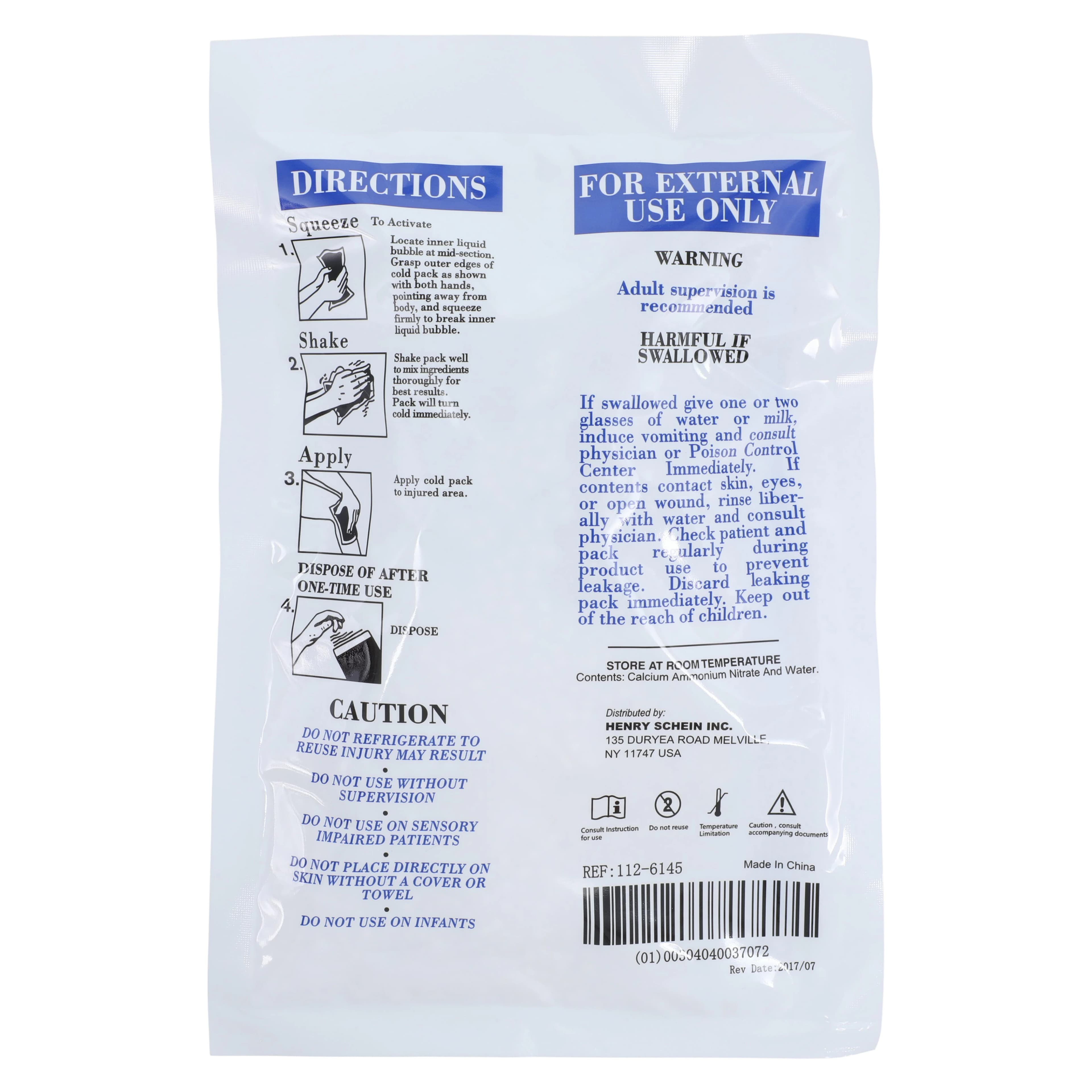 Henry Schein Compress Cold Instant Disposable, 6x9 inch thumbnail 3