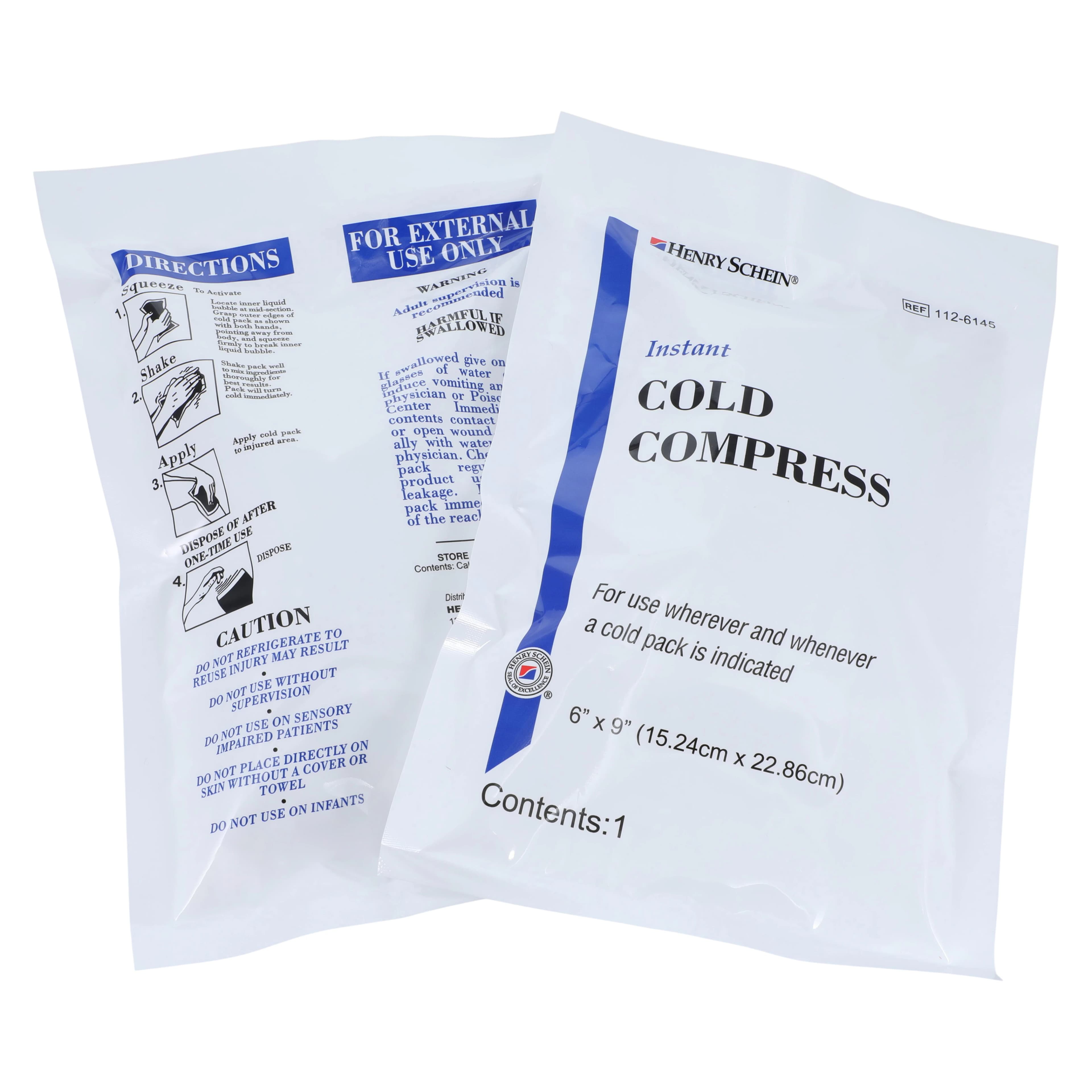 Henry Schein Compress Cold Instant Disposable, 6x9 inch thumbnail 4