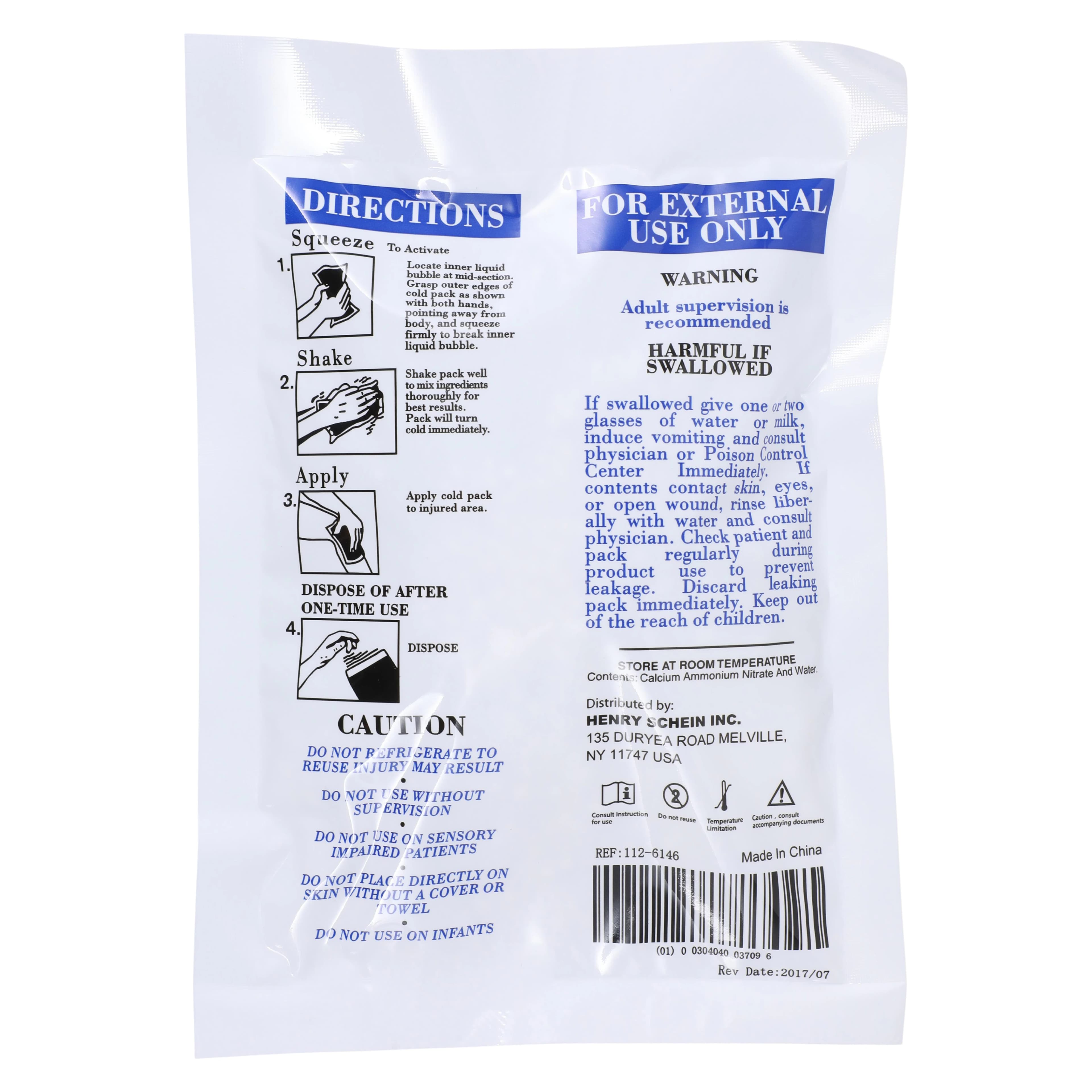 Henry Schein Instant Cold Compress, Disposable, 5x7" thumbnail 3