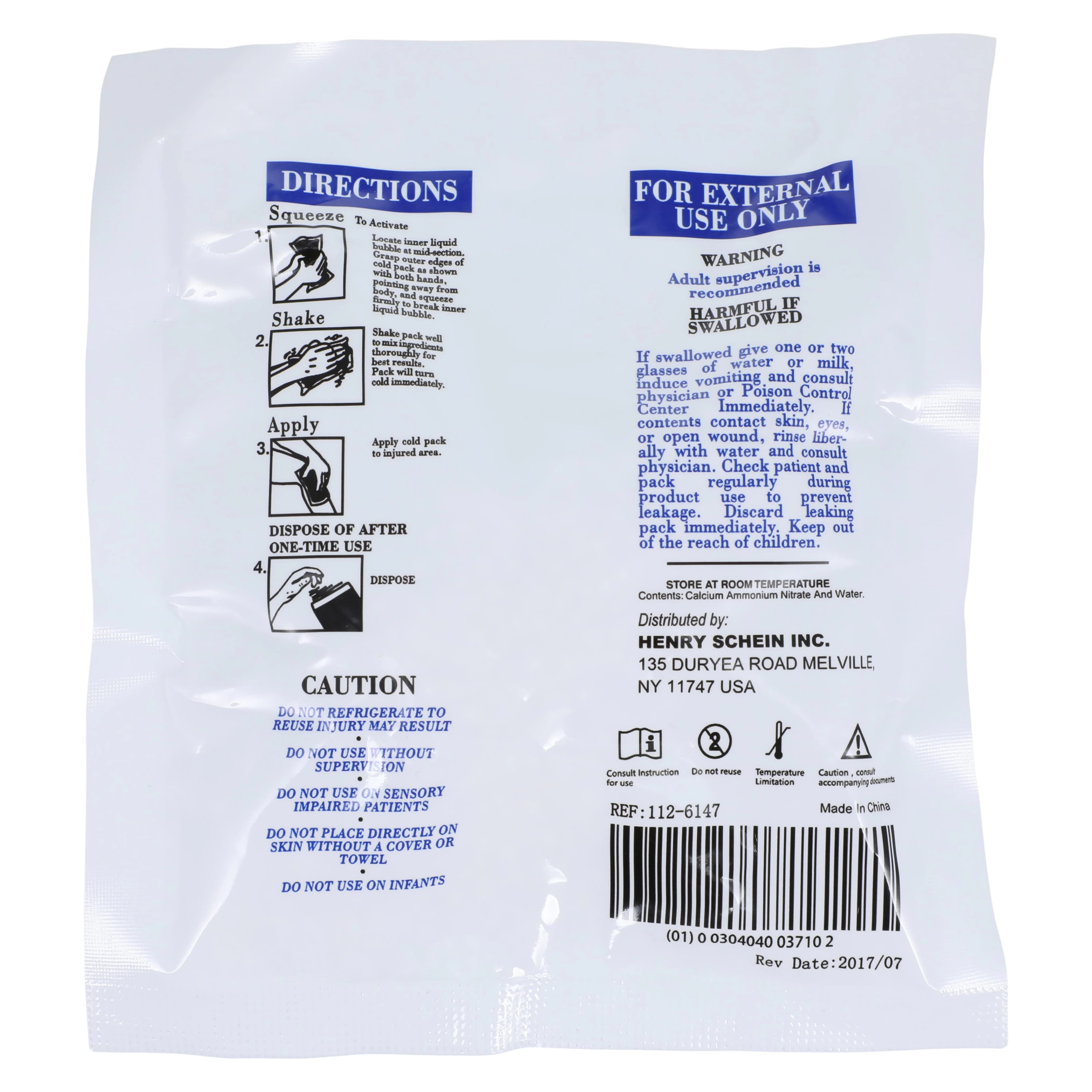 Henry Schein Instant Cold Compress, Disposable, 5.5" x 5" thumbnail 5