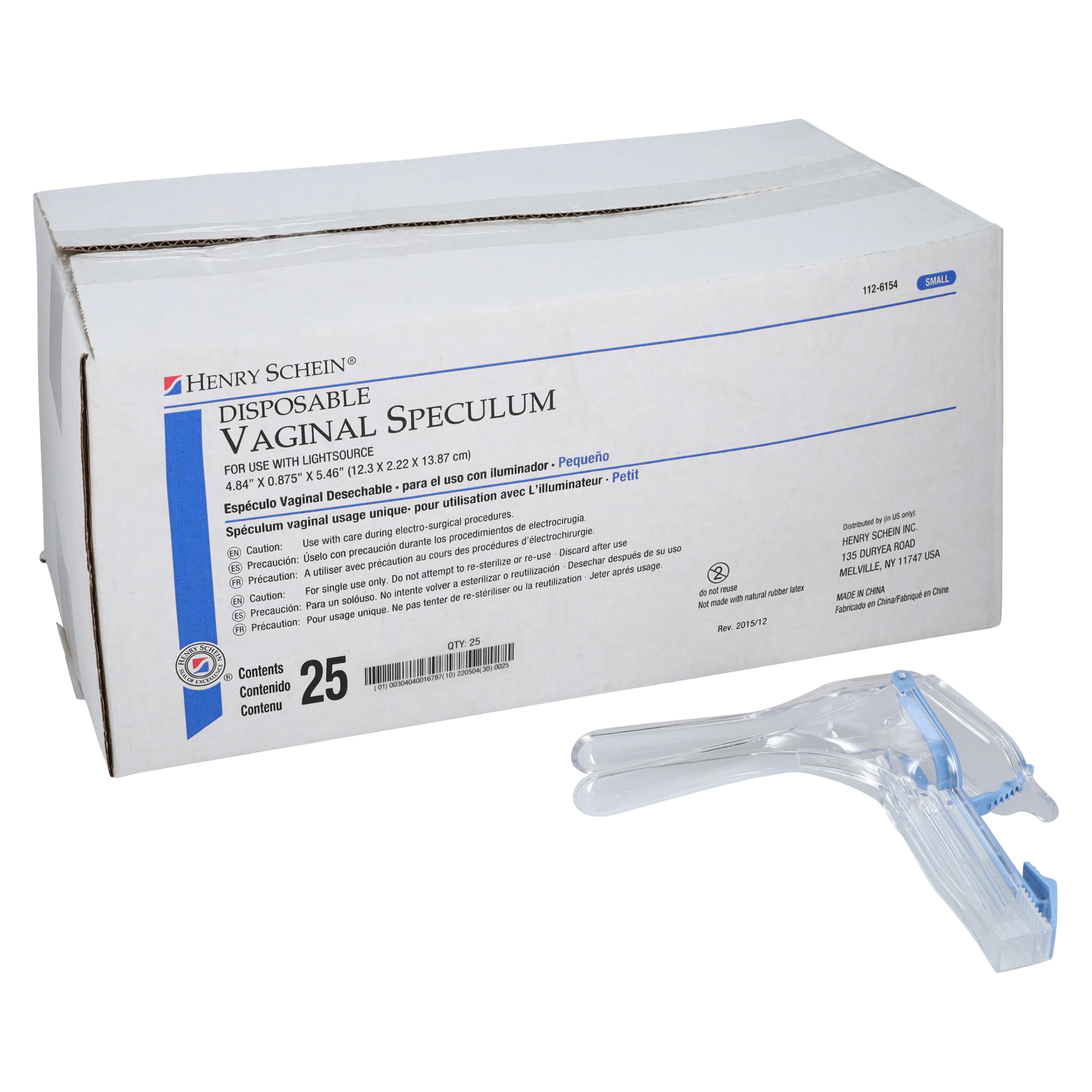 Henry Schein Vaginal Speculum, Large, Disposable, 25/Box thumbnail 2