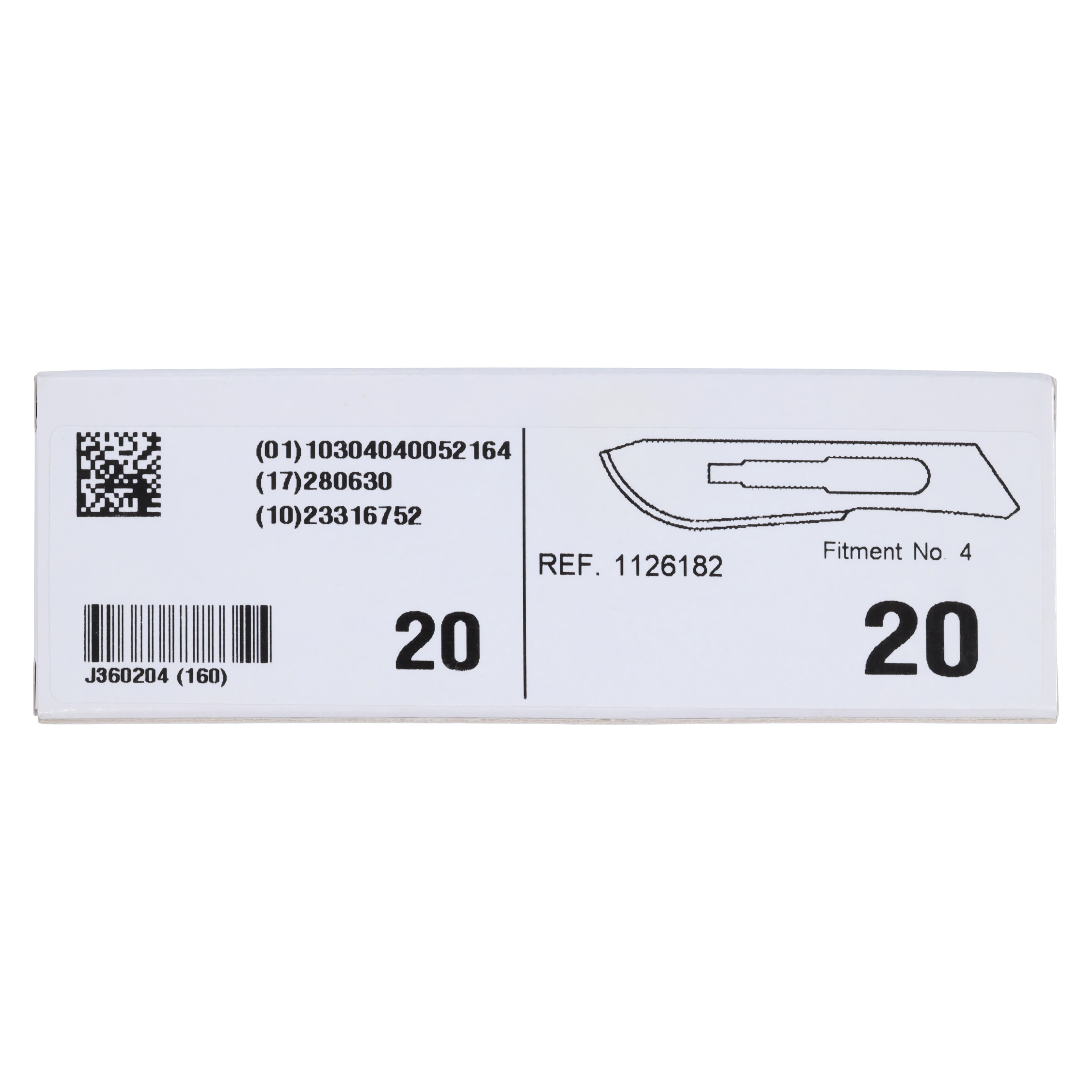 Carbon Steel Surgical Blades #20, Sterile, Disposable, 10/Bx thumbnail 5