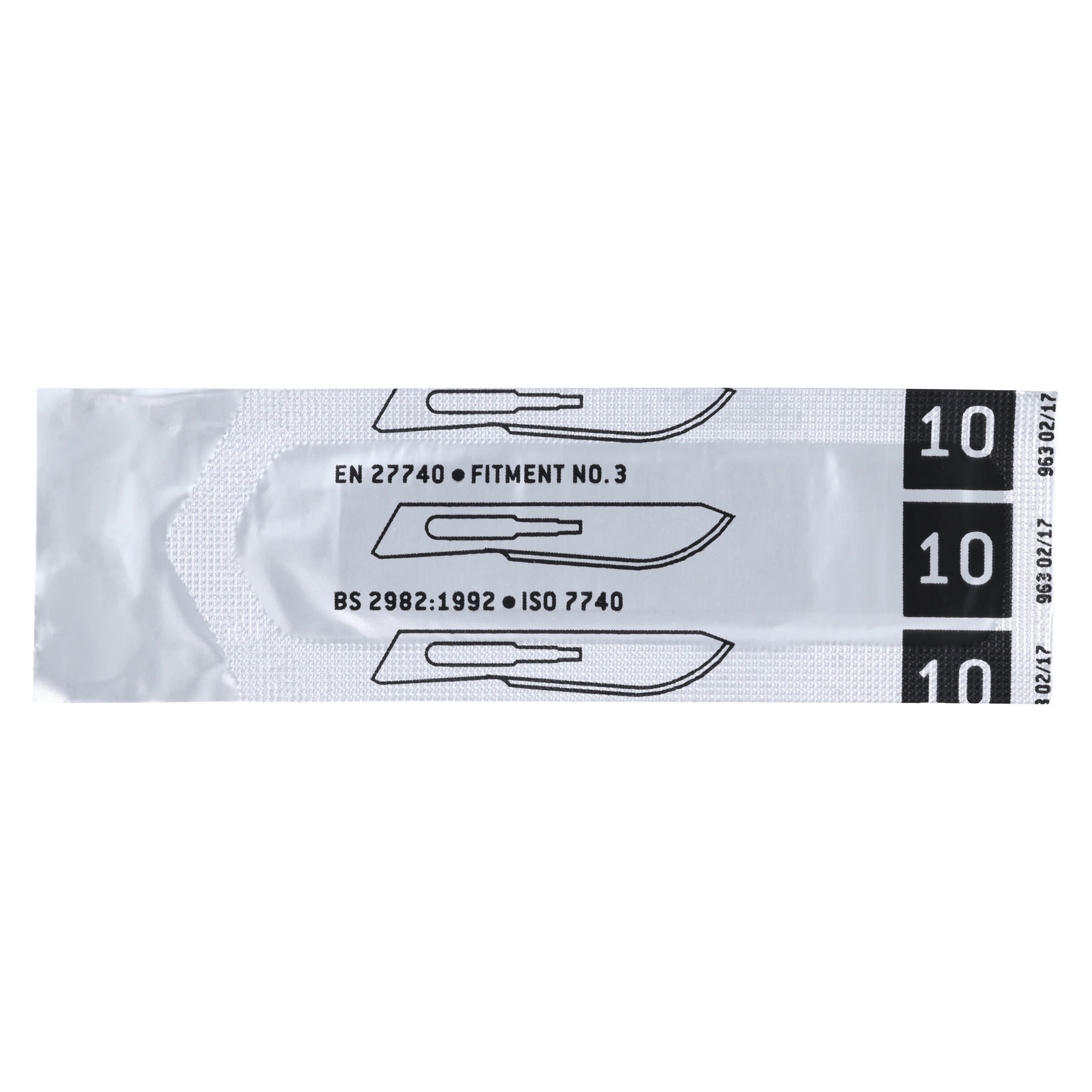 Henry Schein Surgeon Blades Carbon Steel, Sterile, #10, 10/Bx, 01KT8PD58J2JZ194NC2C150CQW thumbnail 3