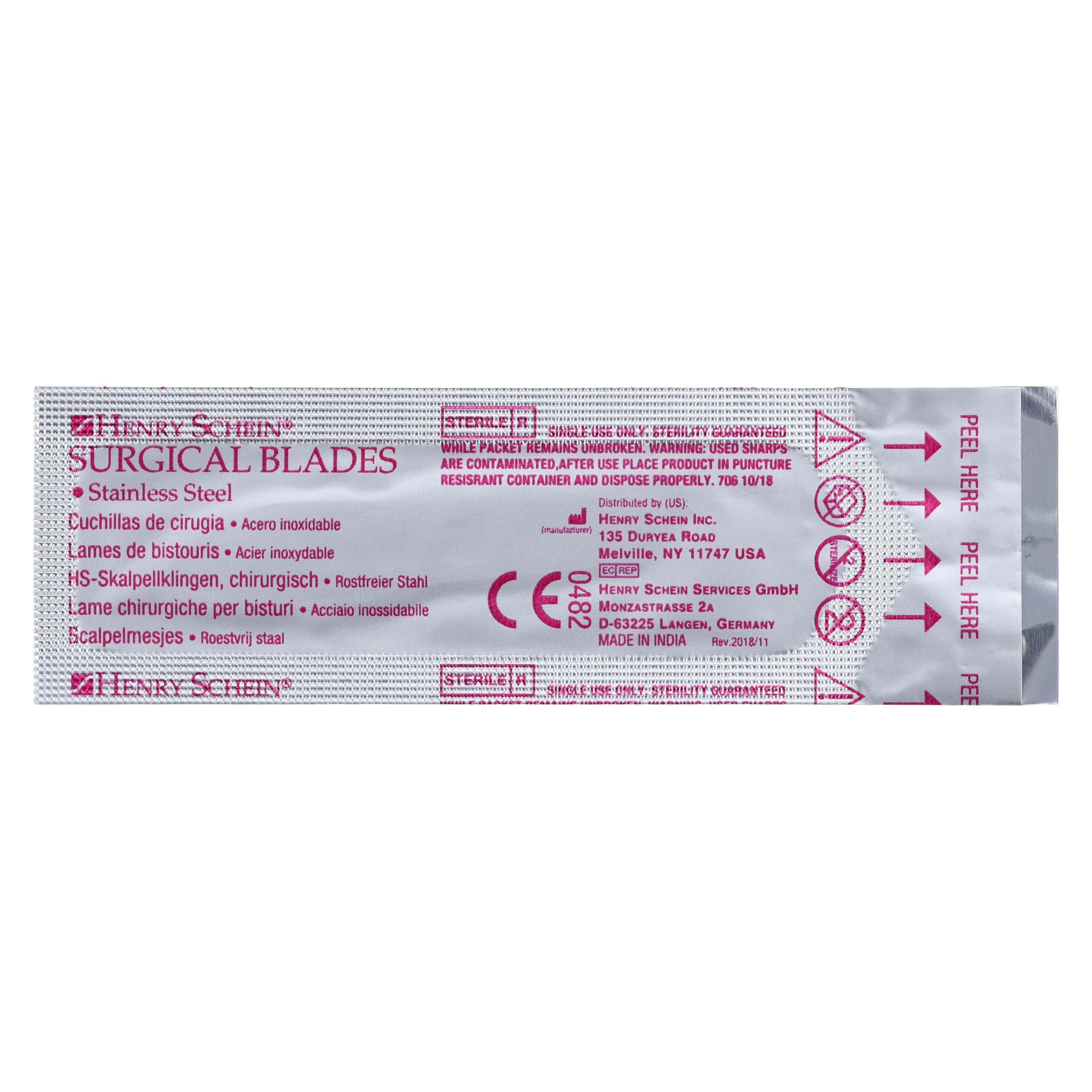 Henry Schein Stainless Steel Sterile Surgical Blade #20, 100/Box thumbnail 4