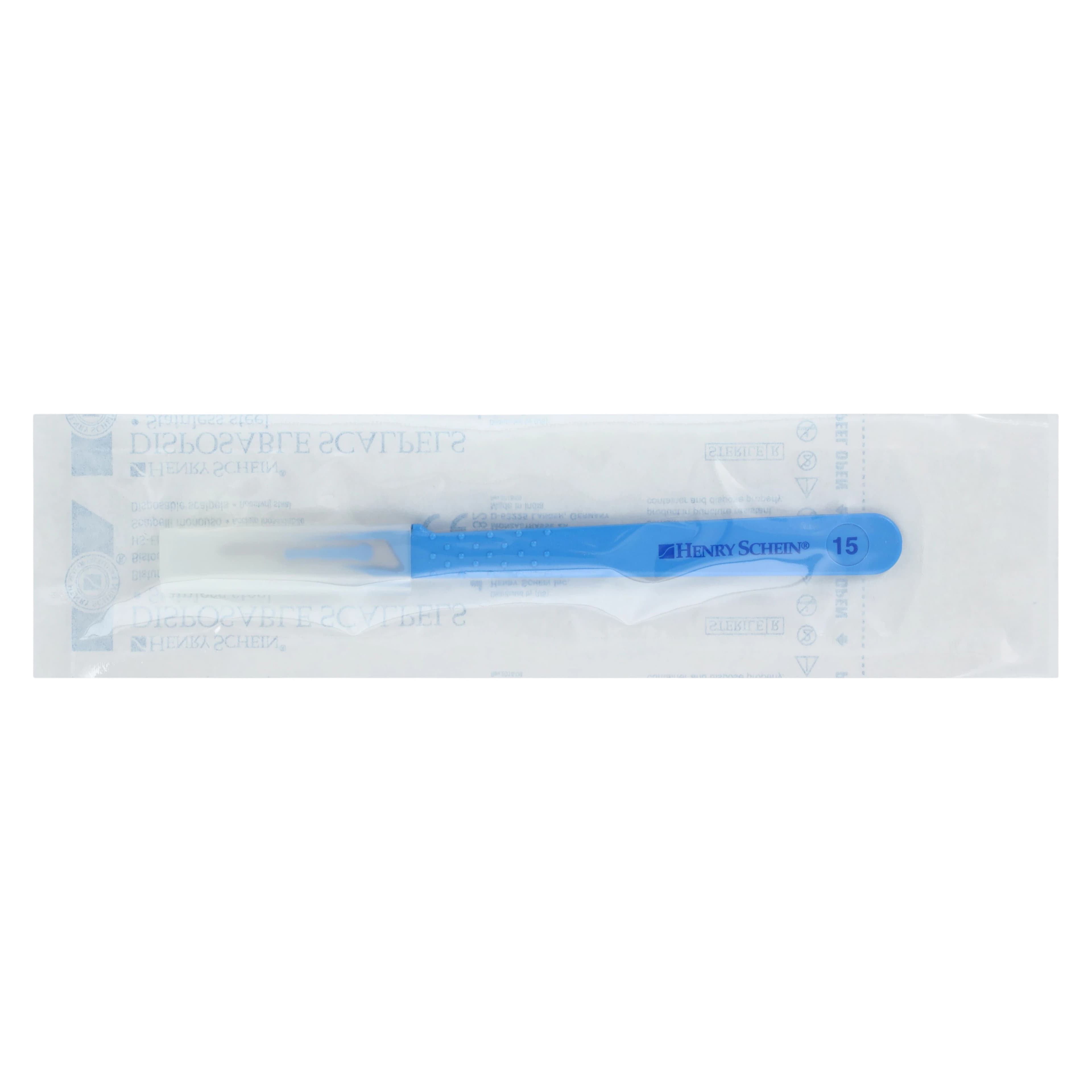 Henry Schein Disposable Surgical Scalpel #15, Stainless Steel, Sterile, 01KTRZ2KYP2K6J6ZJJYJ3773P4 thumbnail 3
