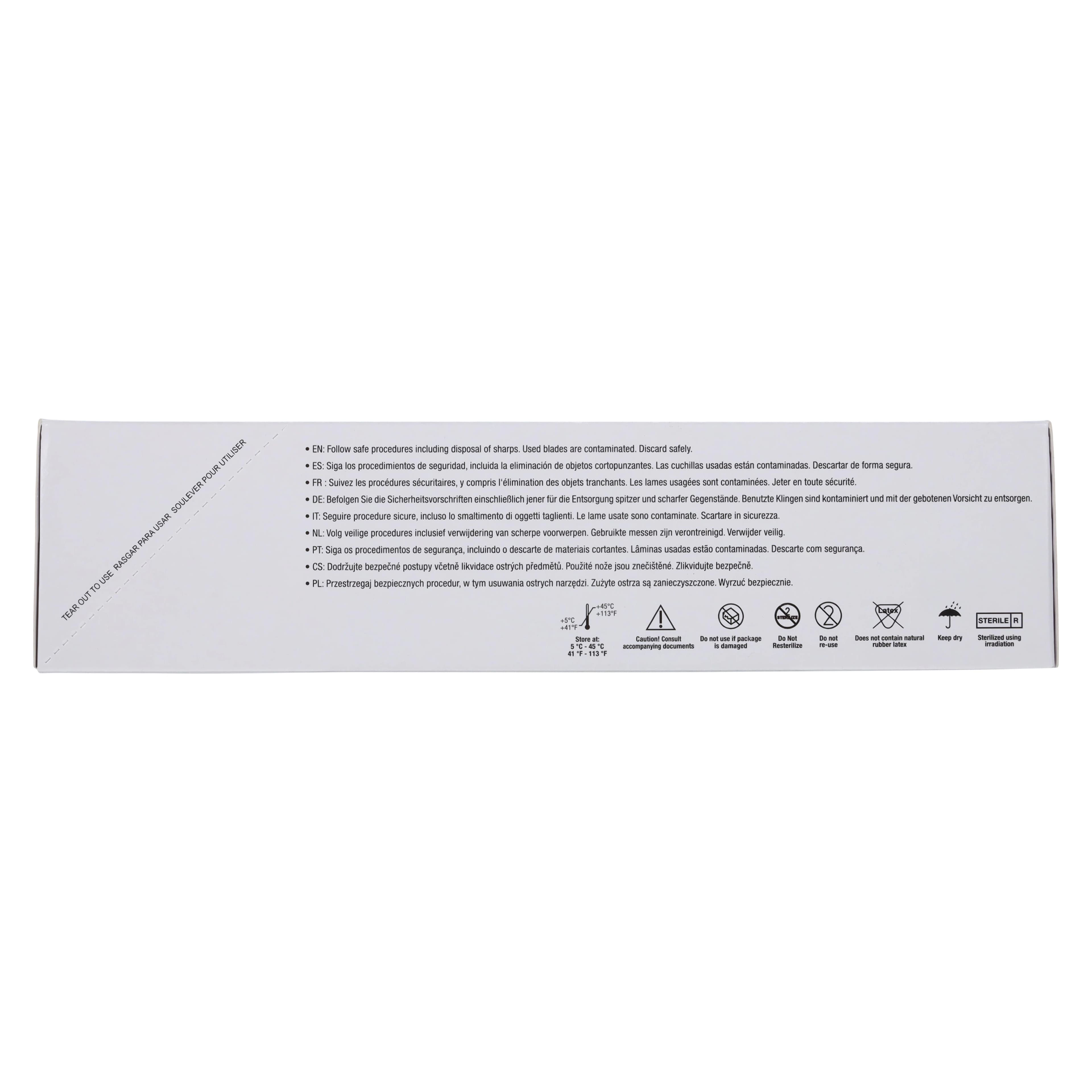 Henry Schein Disposable Sterile Scalpels, #12B, Stainless Steel thumbnail 5