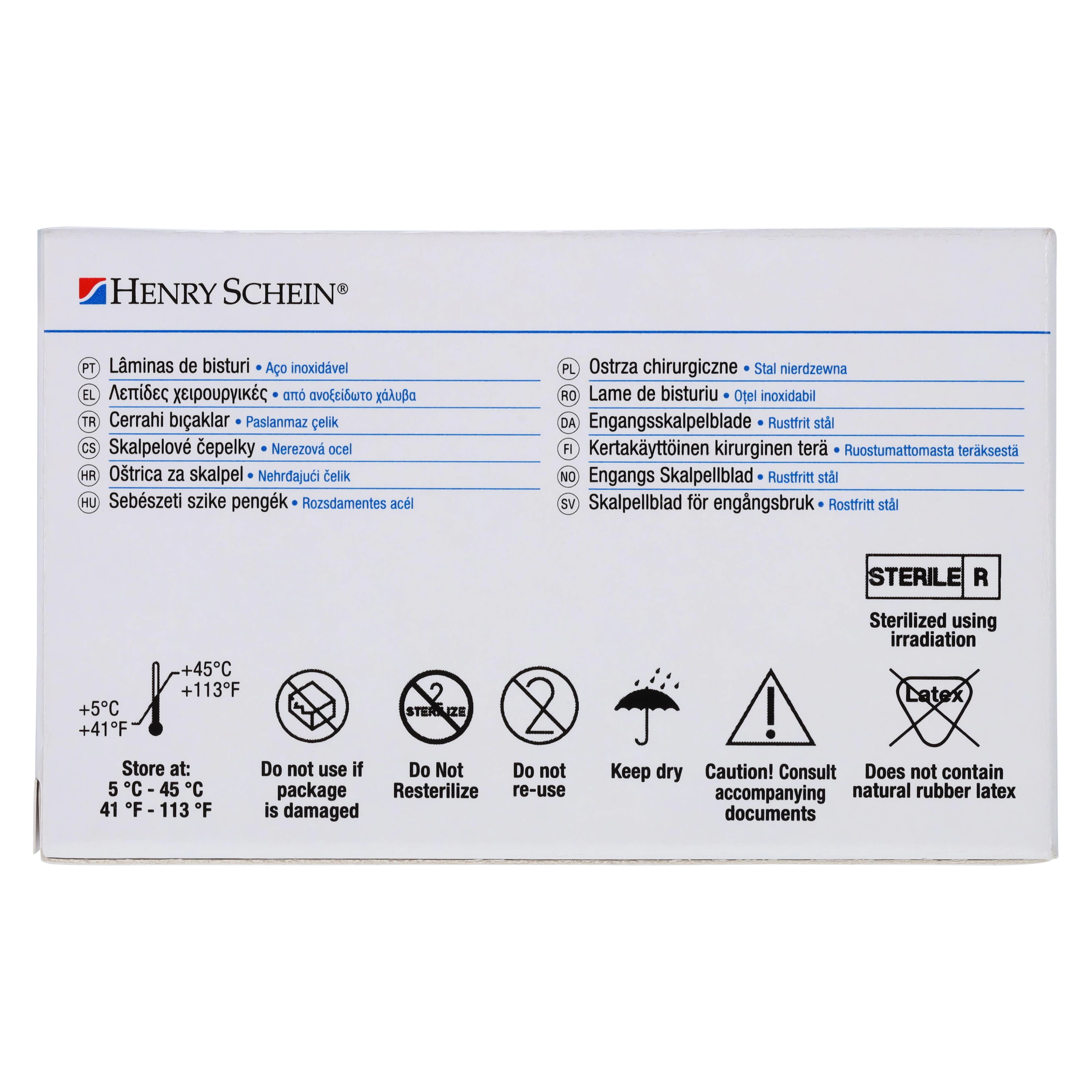 Henry Schein Stainless Steel Sterile Surgical Blade #11, 100/Box thumbnail 6