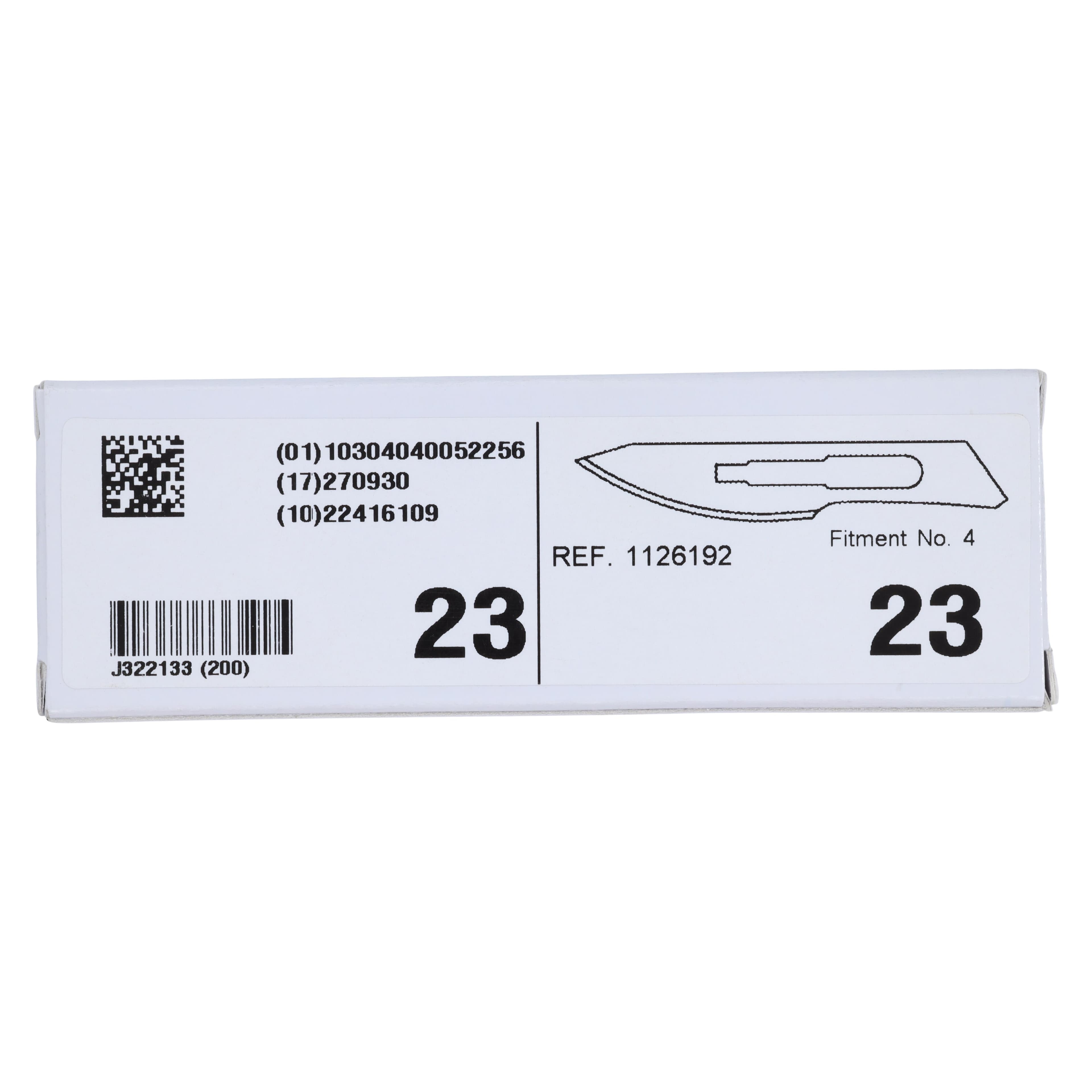 Surgeon Blades Carbon Steel, Sterile, Disposable, #23, 10/Bx thumbnail 5